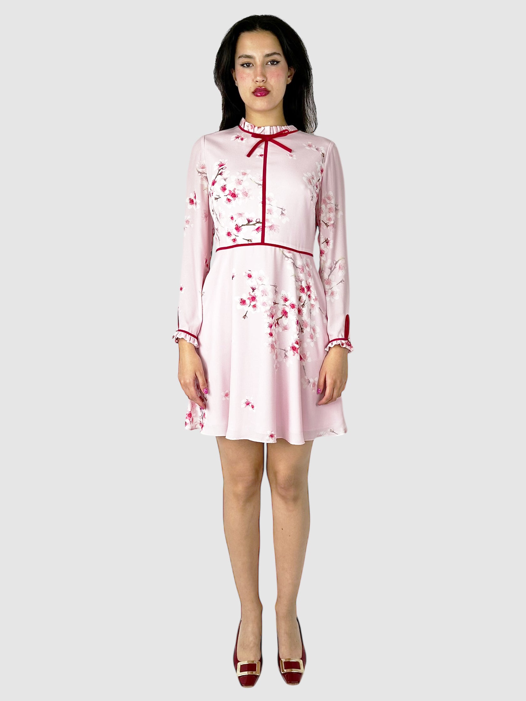 Heydii Peach Blossom Mini Dress - Size 2