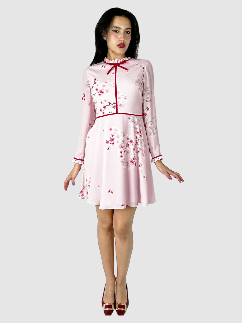 Heydii Peach Blossom Mini Dress - Size 2