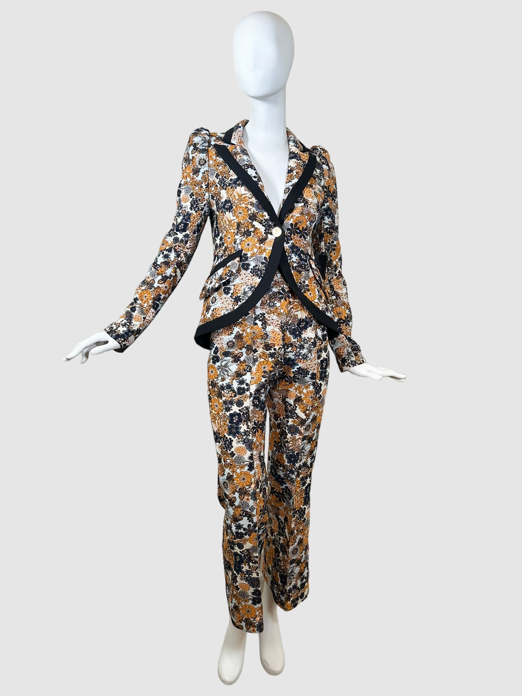 Smythe Floral Print 2-piece Set - Size 4 (27)