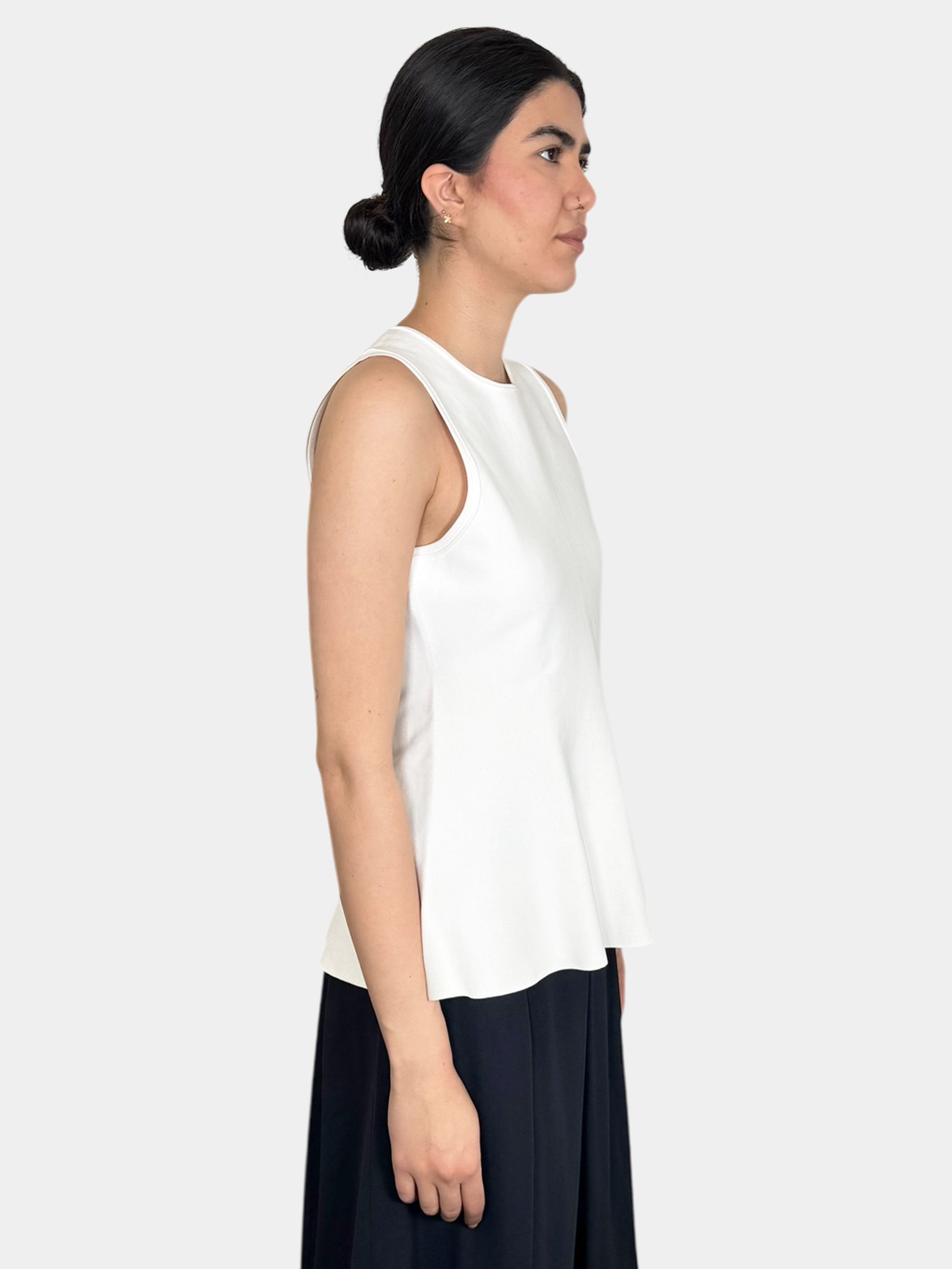 Stretch Knit Peplum Top