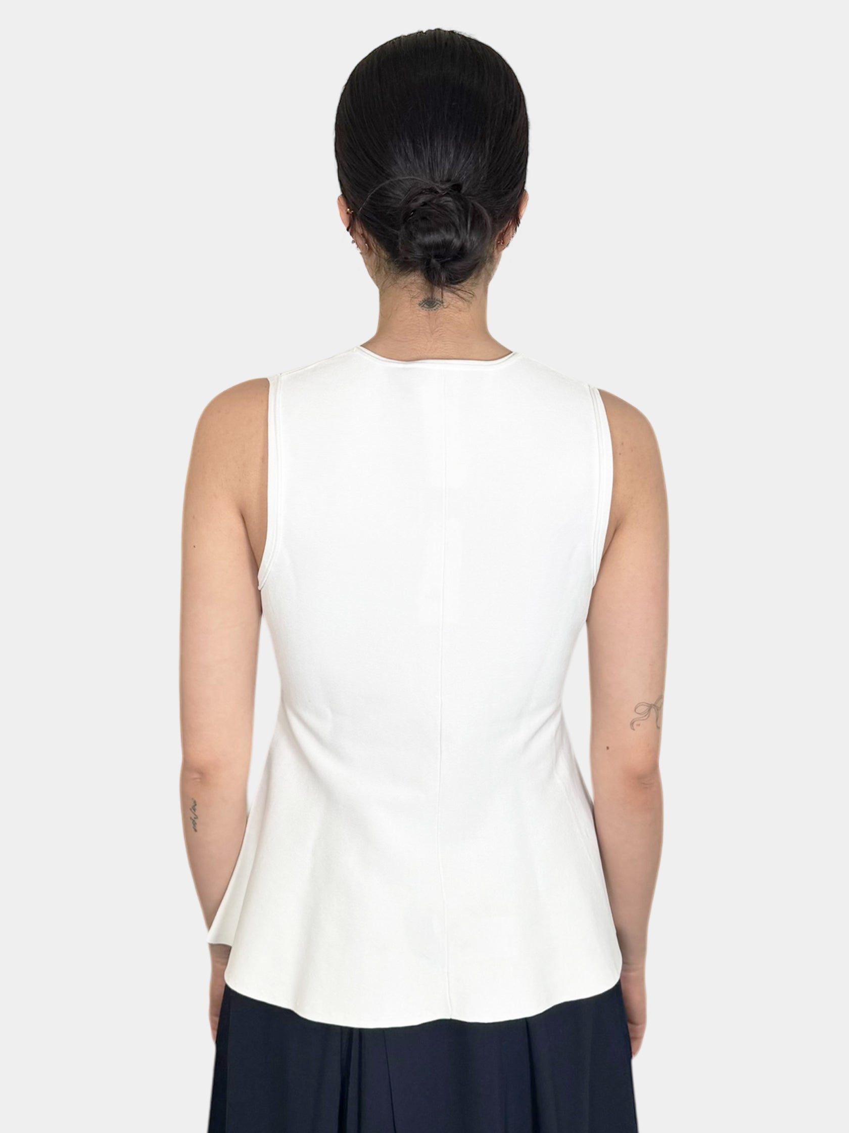 Stretch Knit Peplum Top