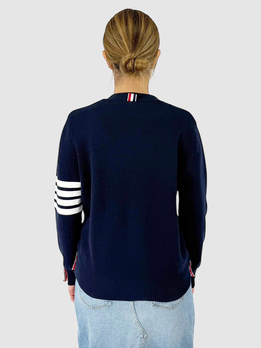 4-Bar Button-Up Cardigan