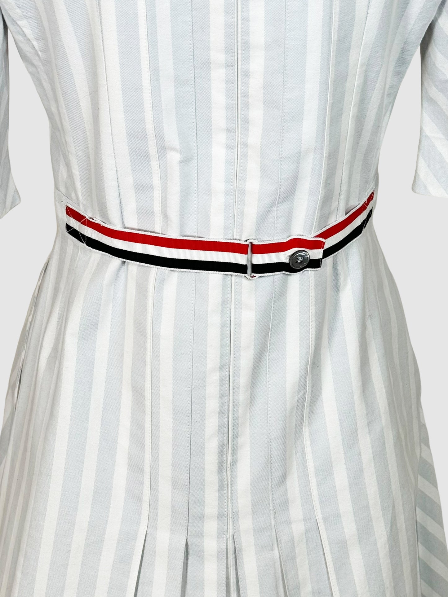 Stripe Fit and Flare Dress - Size 44