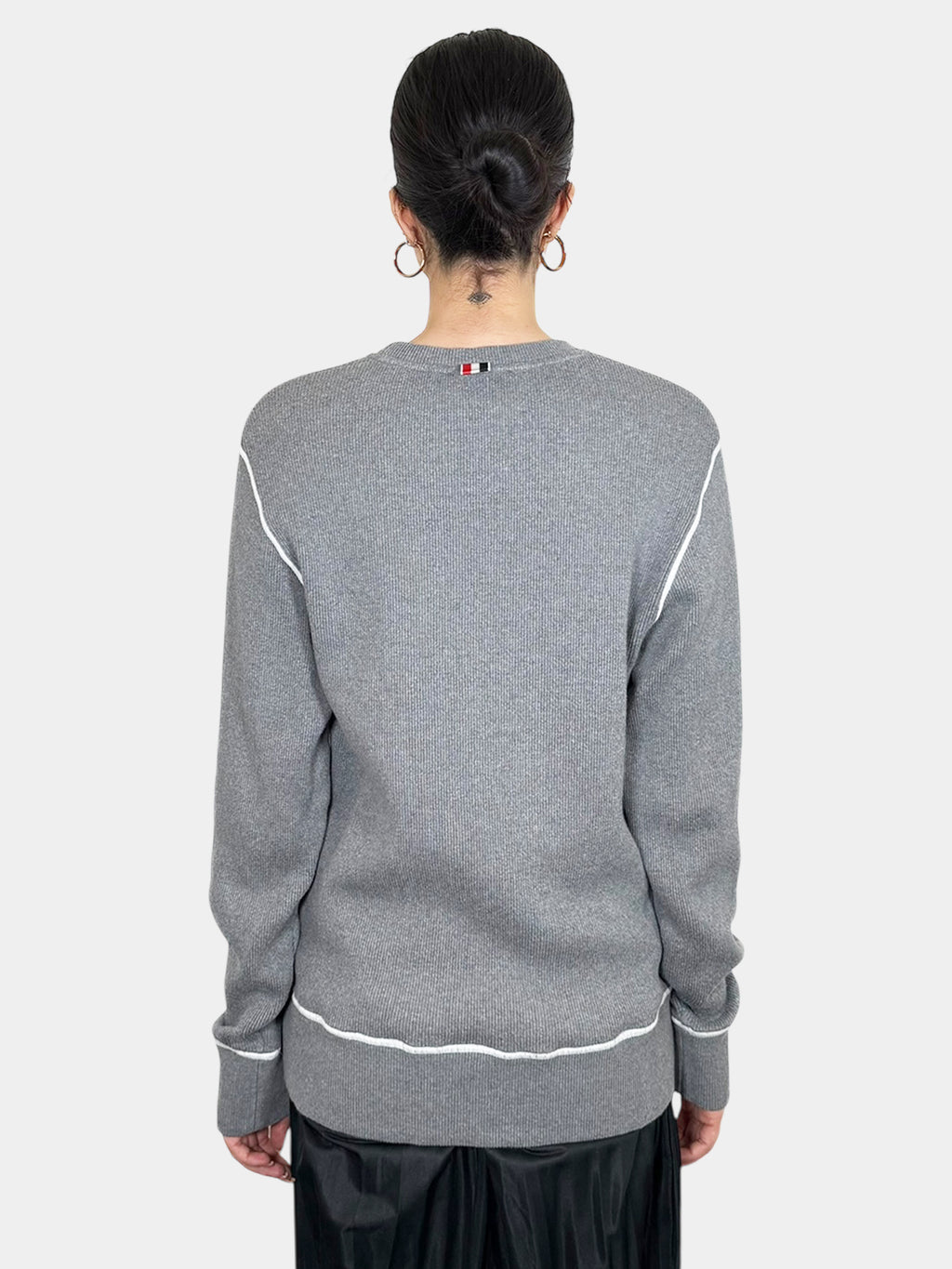 Contrast Crewneck Sweater