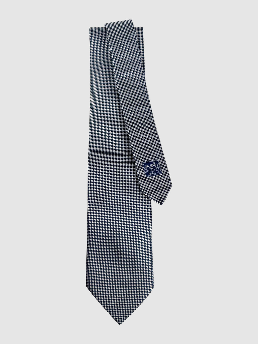Diamond Check Print Tie