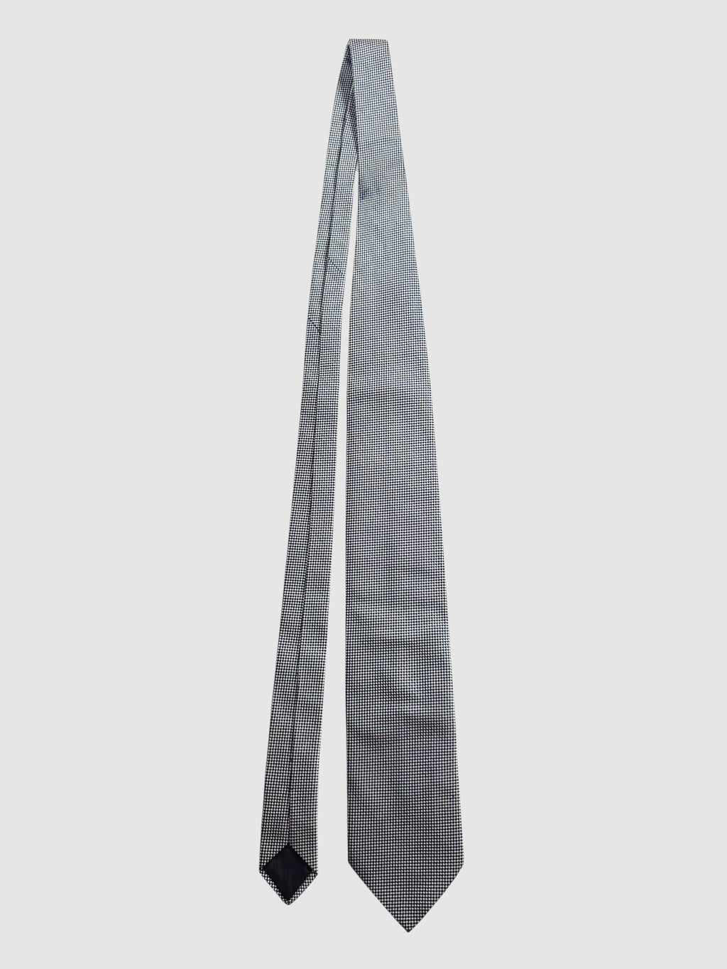 Diamond Check Print Tie