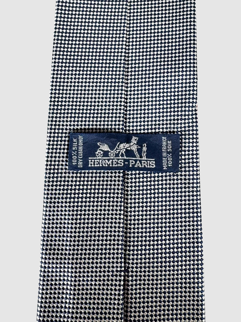 Diamond Check Print Tie