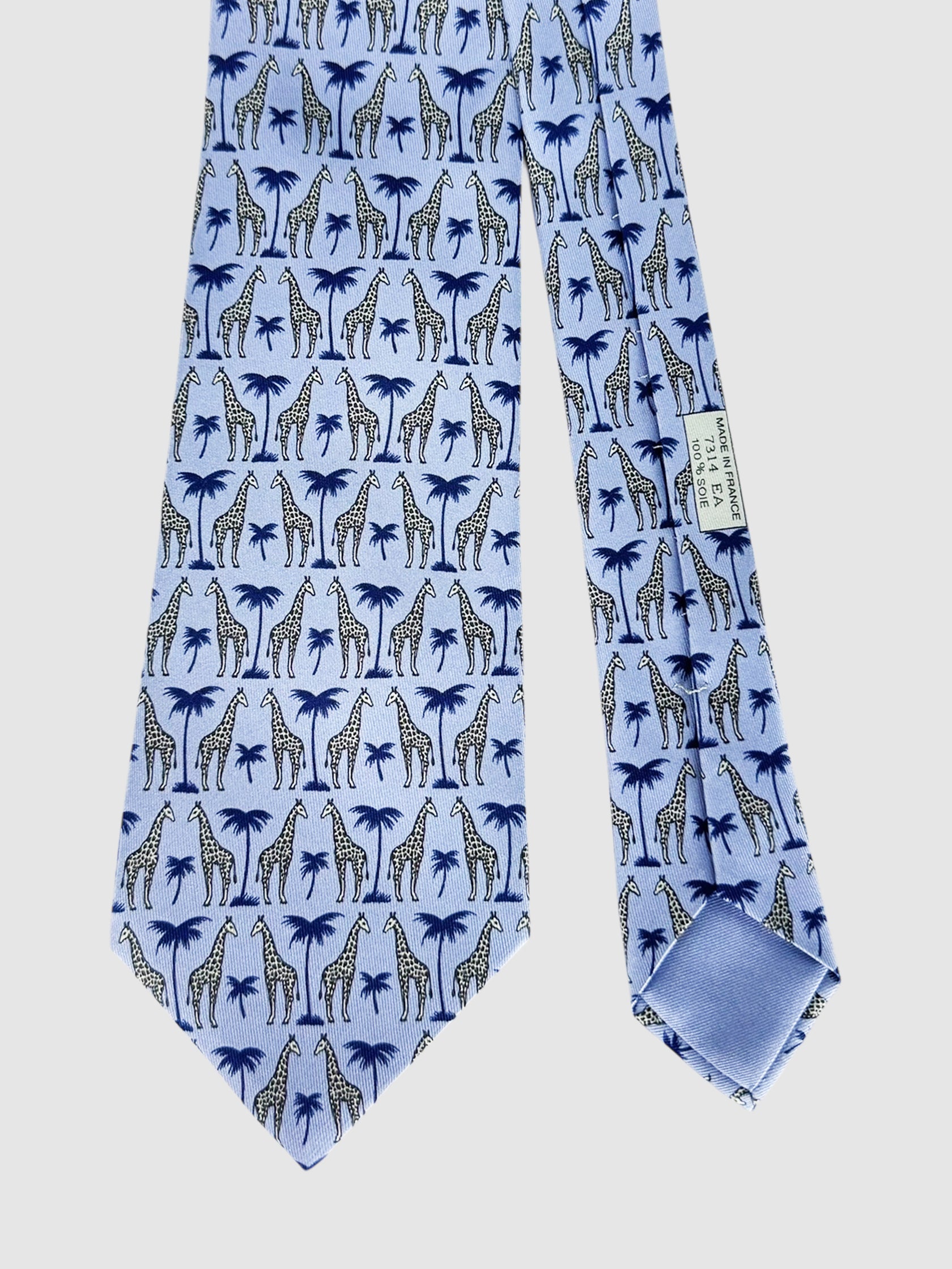 Giraffe Palm Tree Tie