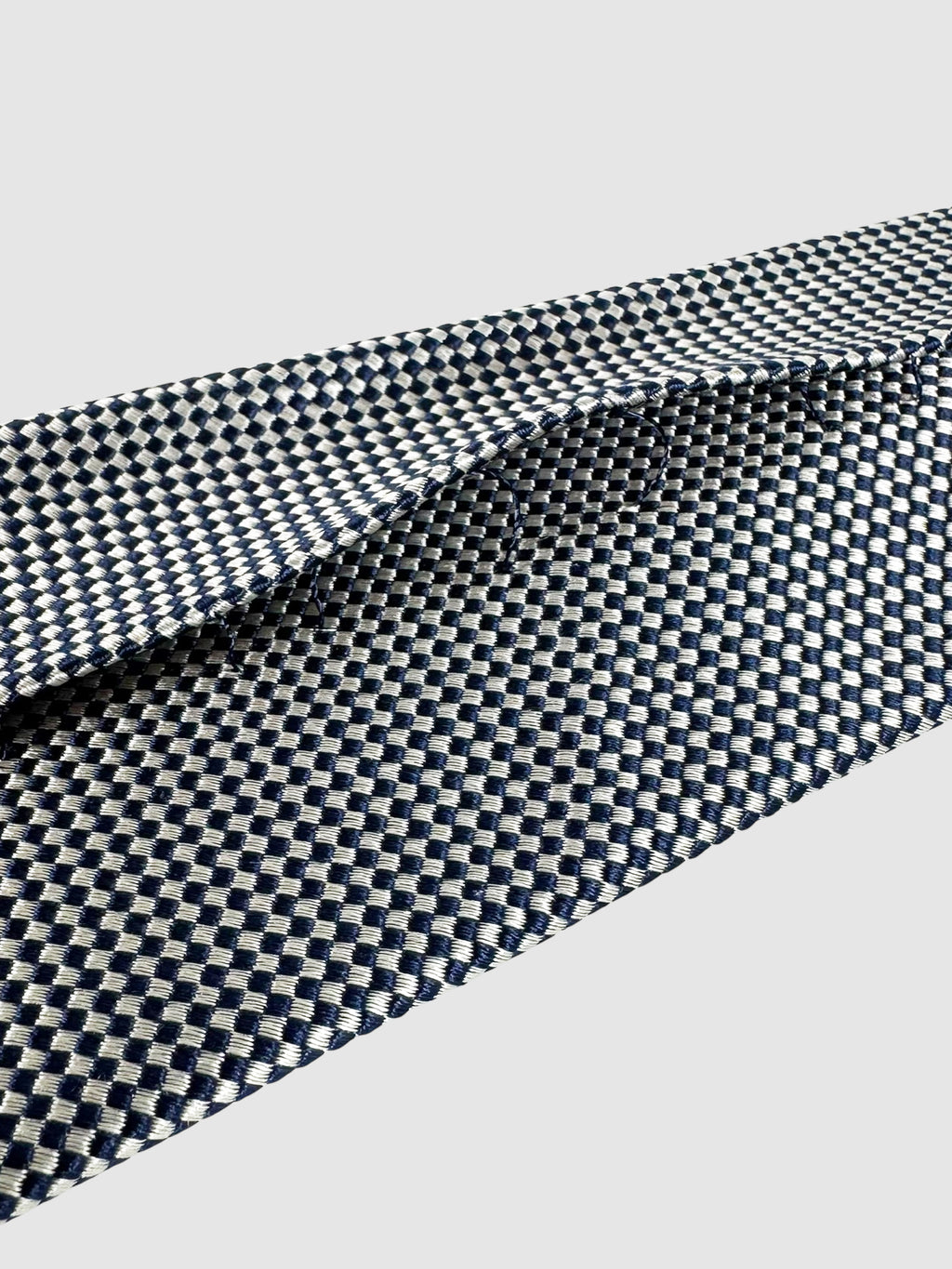 Diamond Check Print Tie