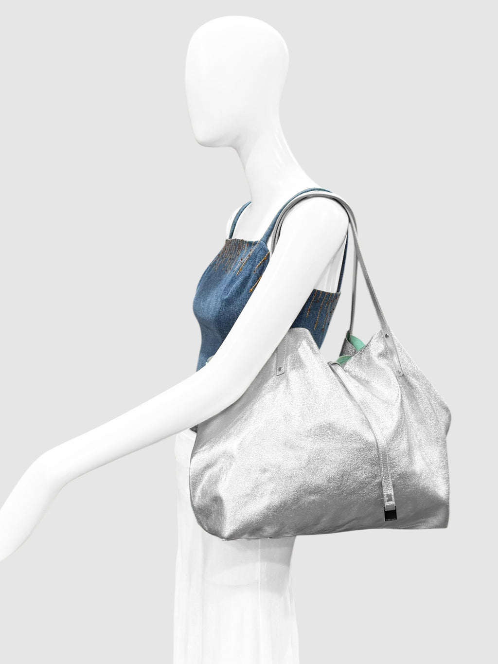 Metallic Reversible Tote