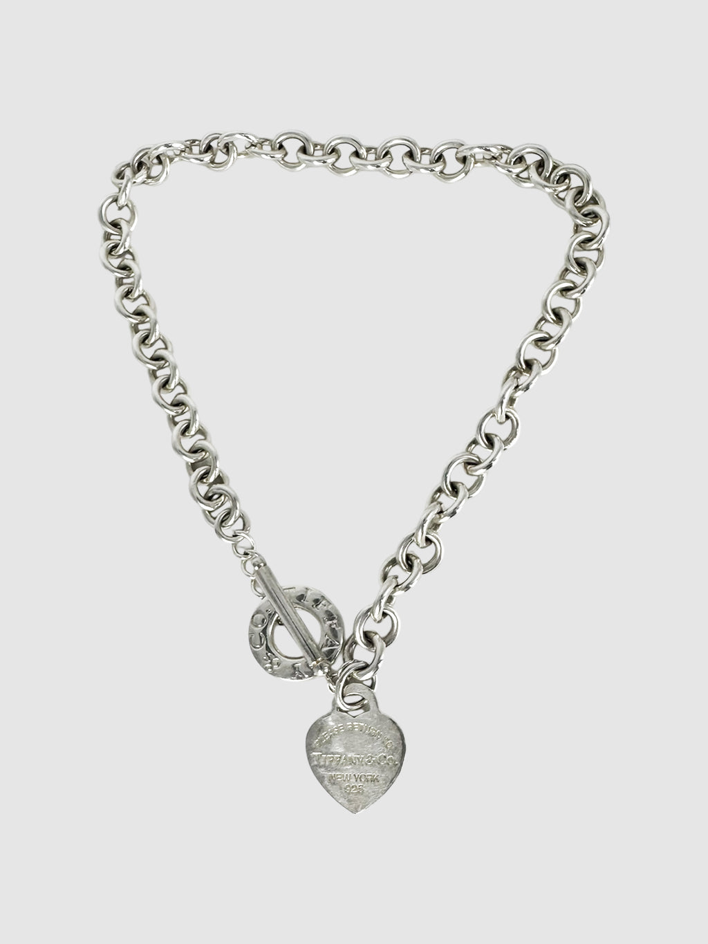 Heart Tag Toggle Necklace