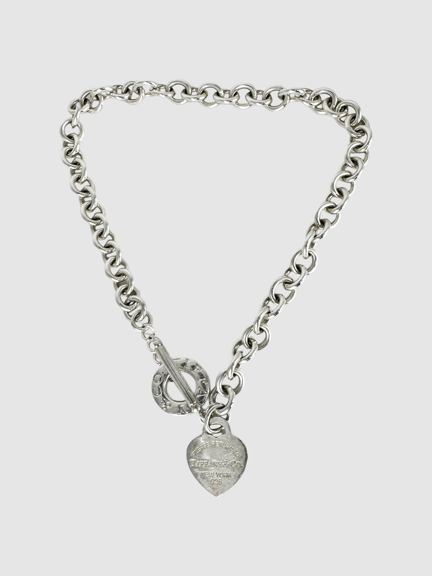 Heart Tag Toggle Necklace