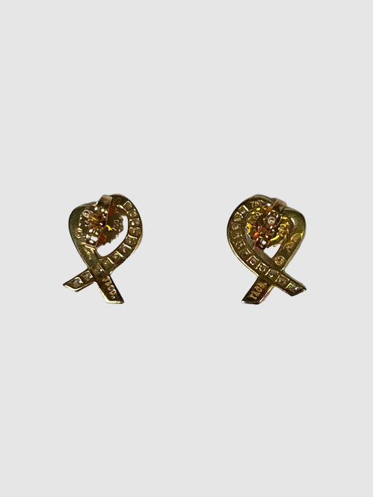 Paloma Picasso Heart Earrings with Diamonds