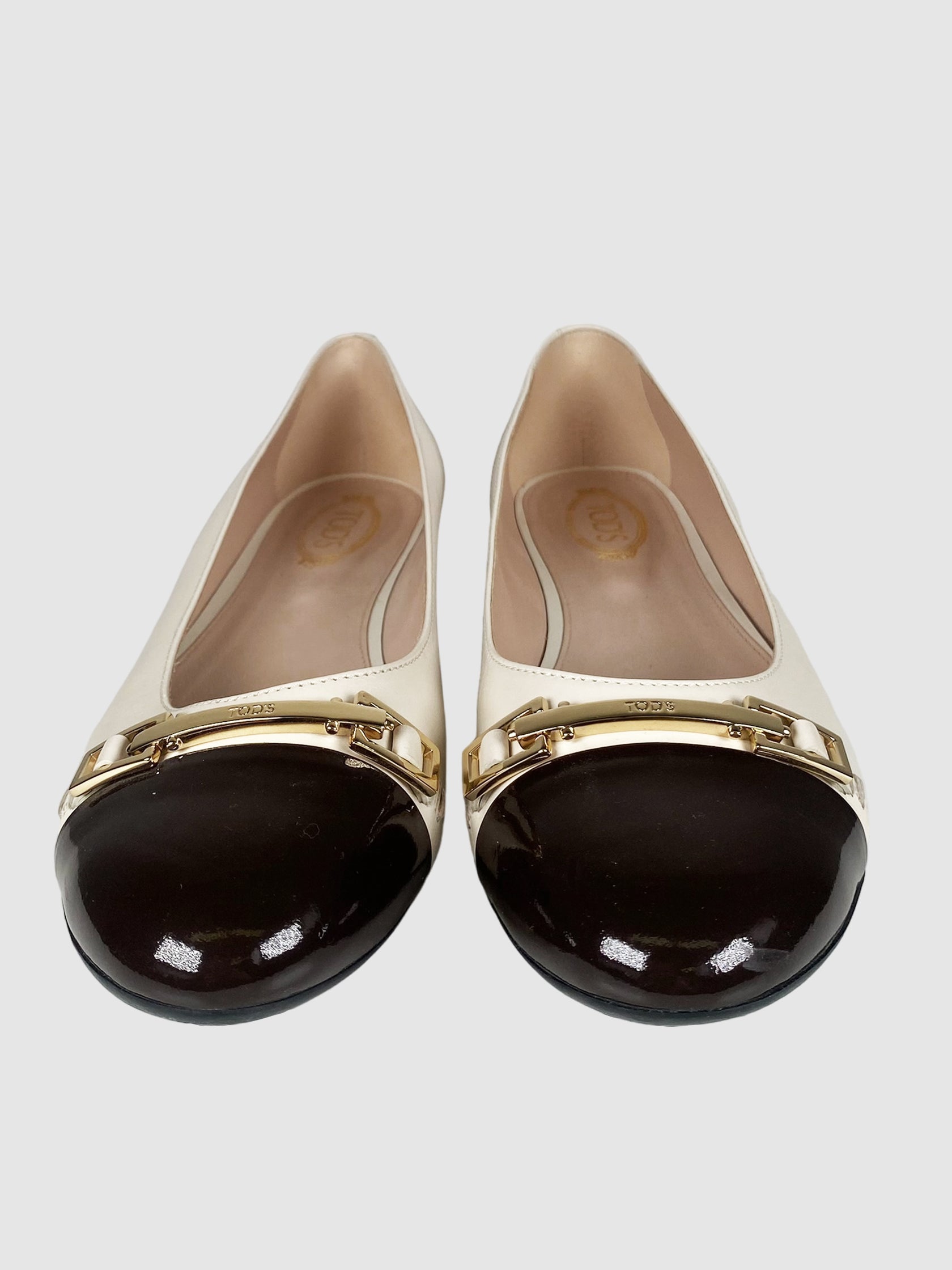 Tod's Two Tone Flats - Size 37.5