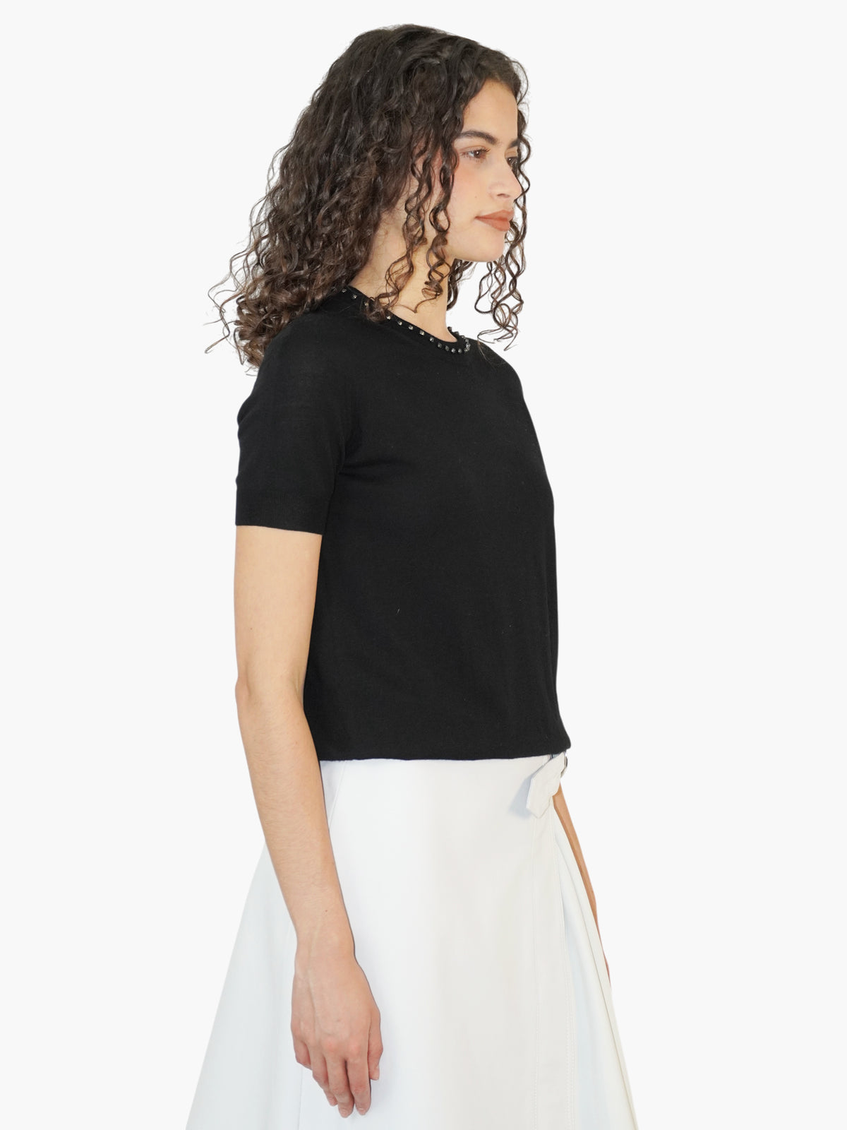 Wool Studded Top