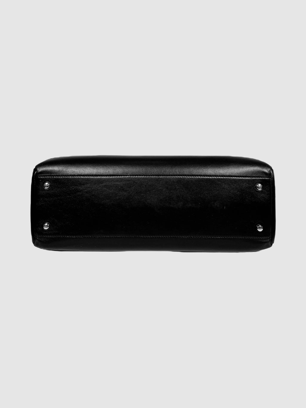 Leather Tri-Compartment Shoulder Bag