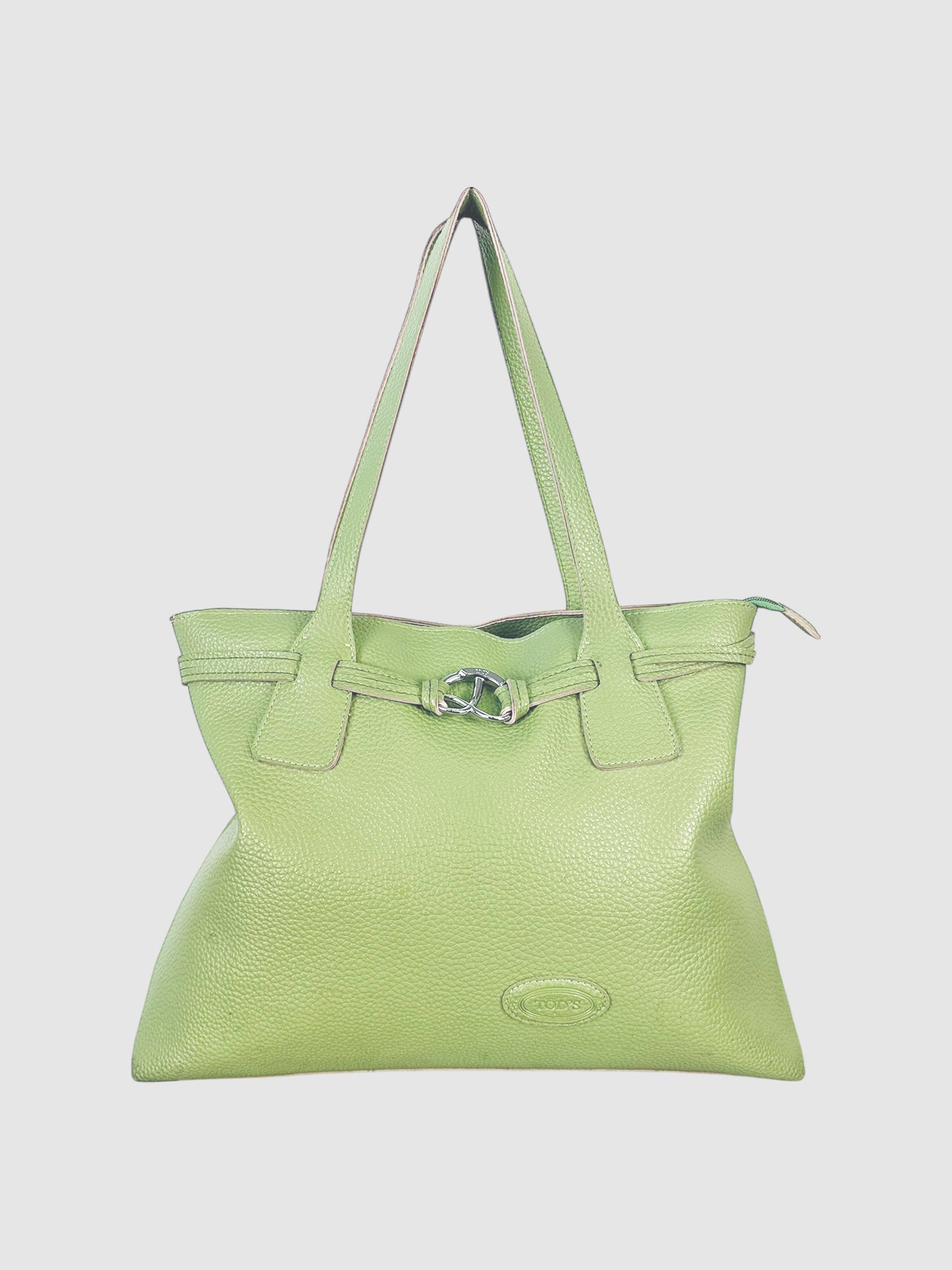 Pebbled Leather Shoulder Bag