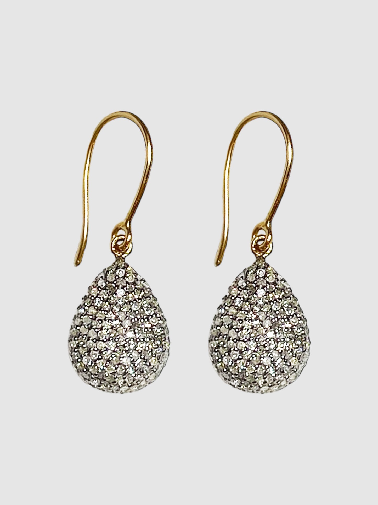 Diamond Victorian Dangle Earrings