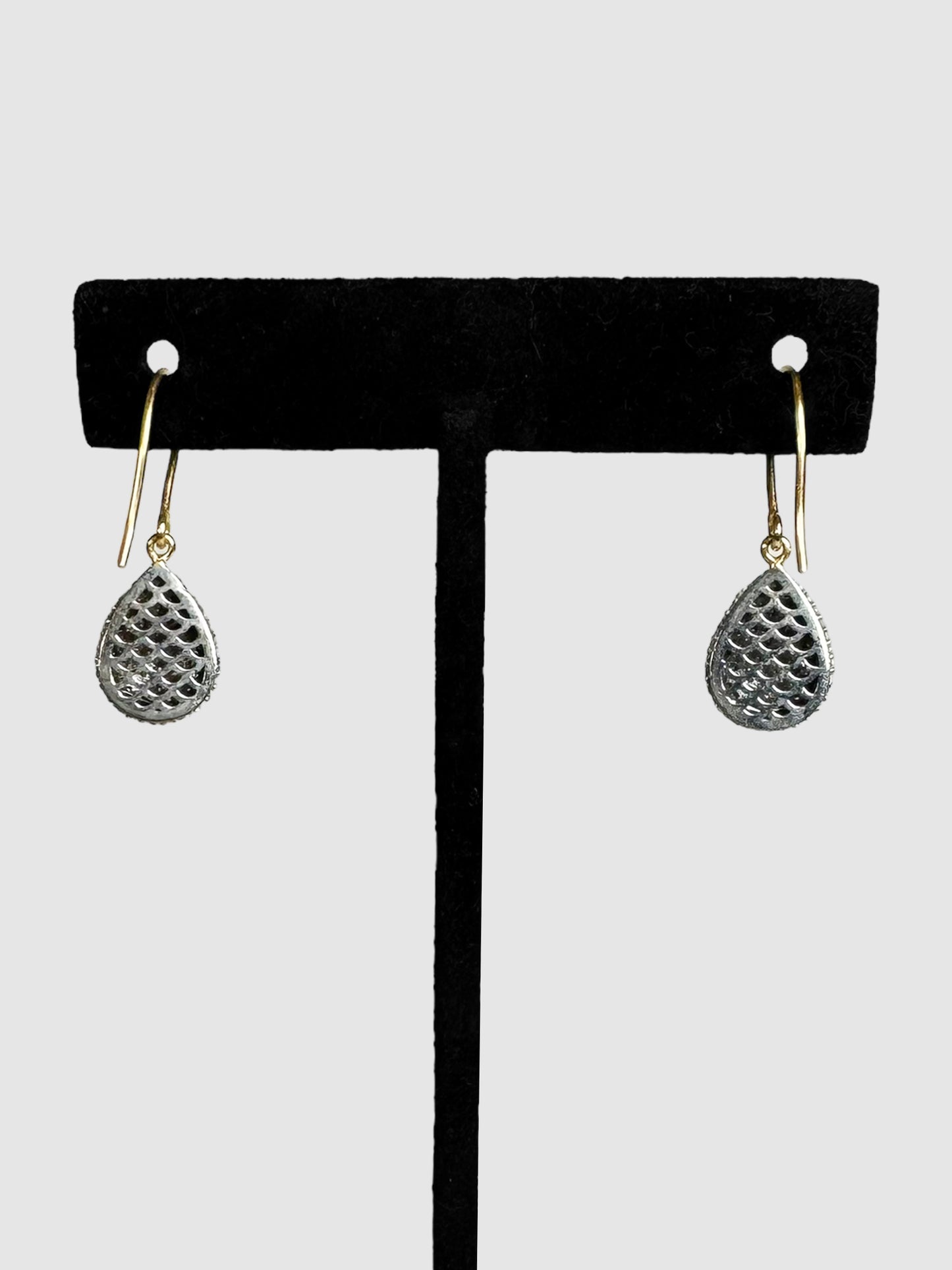 Diamond Victorian Dangle Earrings