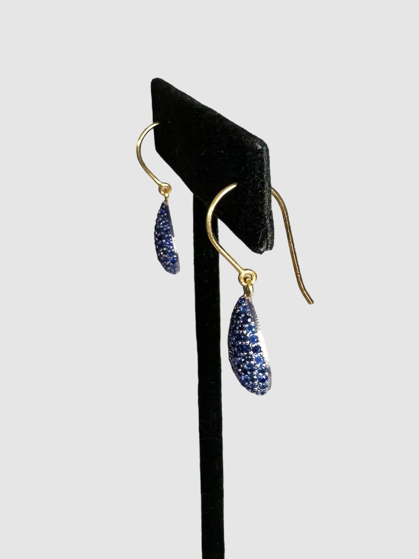 Sapphire Victorian Dangle Earrings