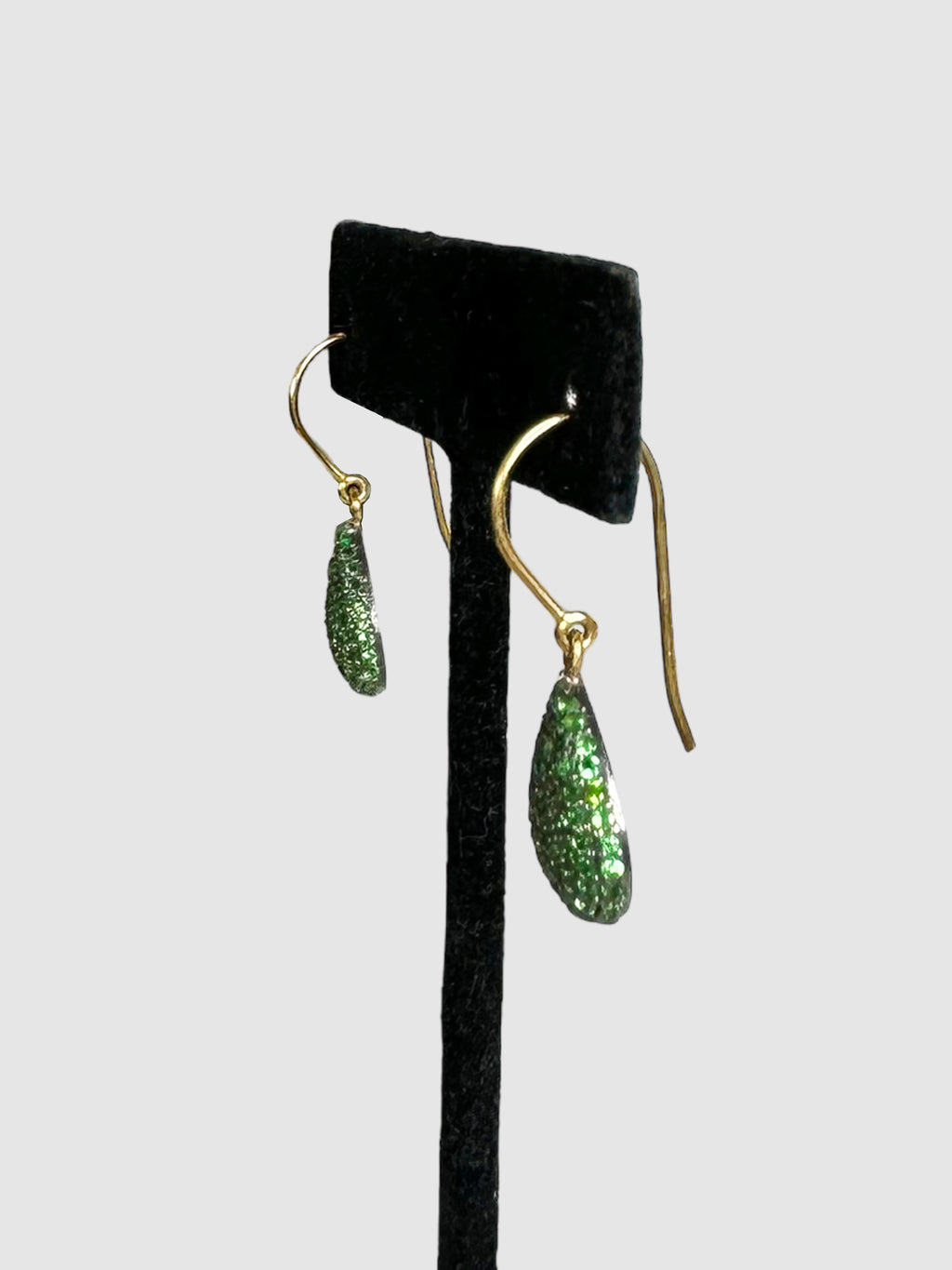 Tsavorite Victorian Dangle Earrings
