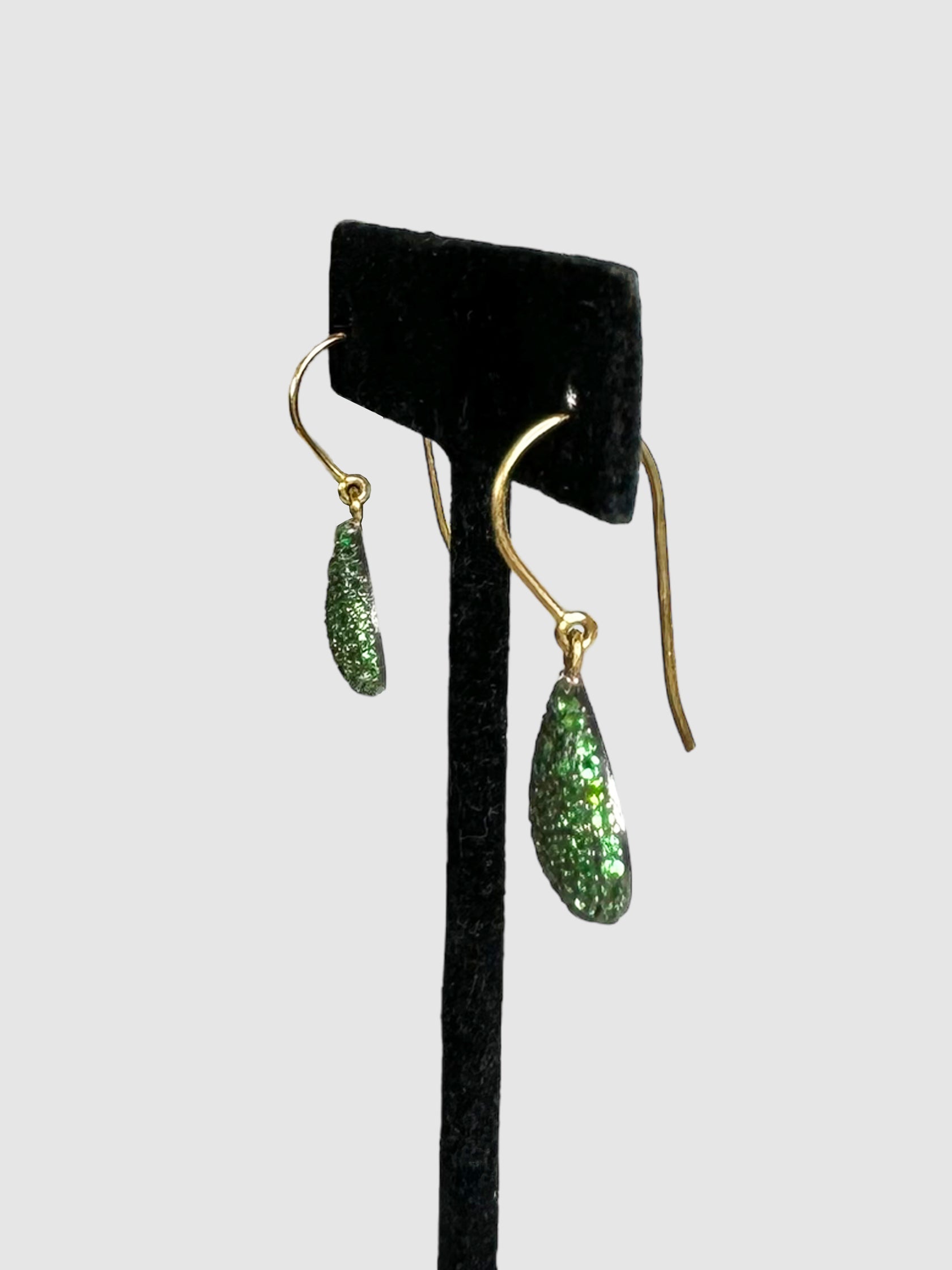 Tsavorite Victorian Dangle Earrings