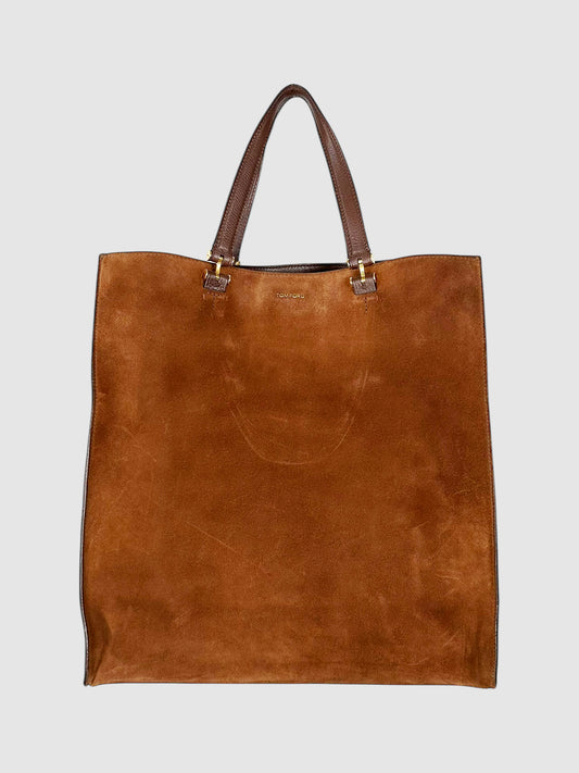 Suede Square Tote Bag