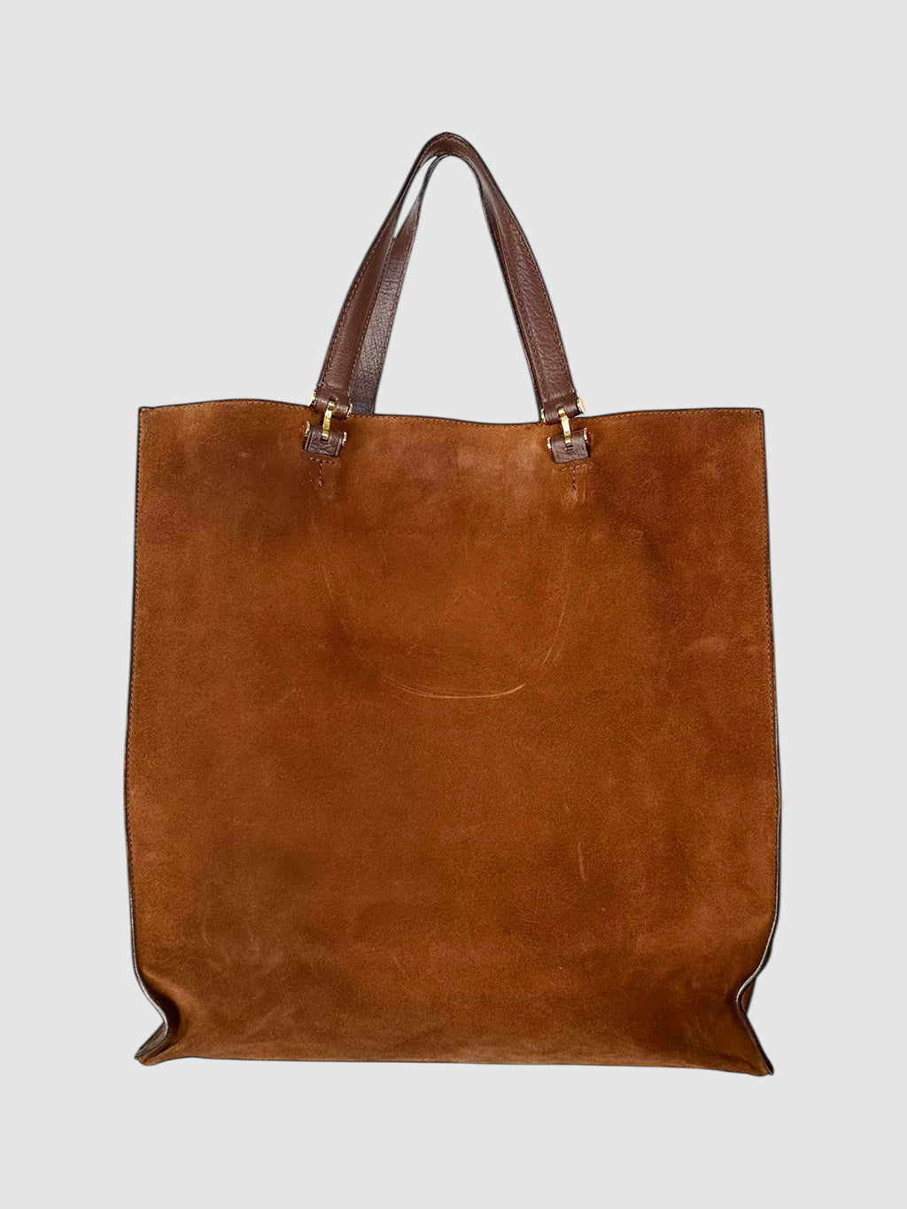 Suede Square Tote Bag