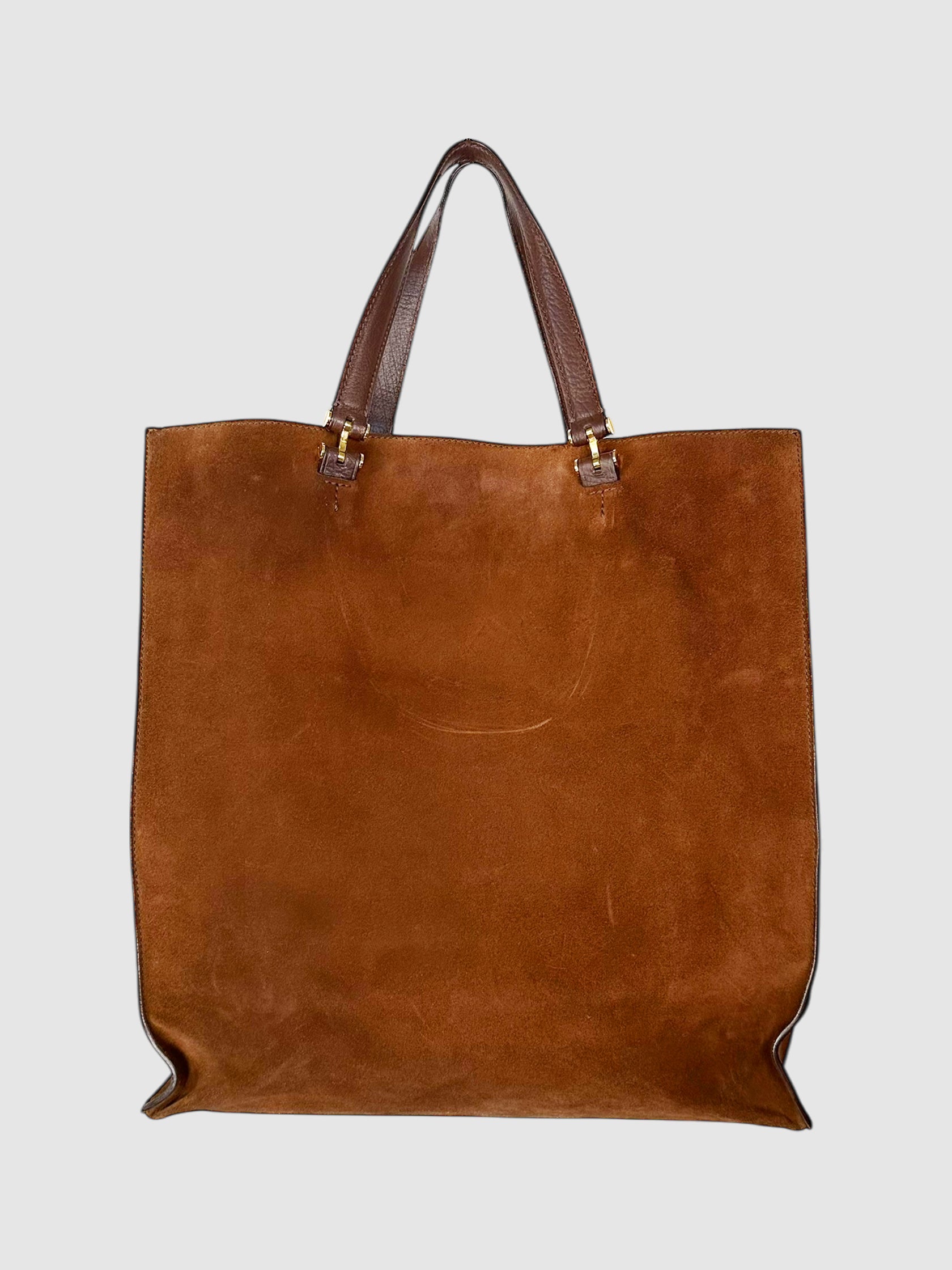 Suede Square Tote Bag