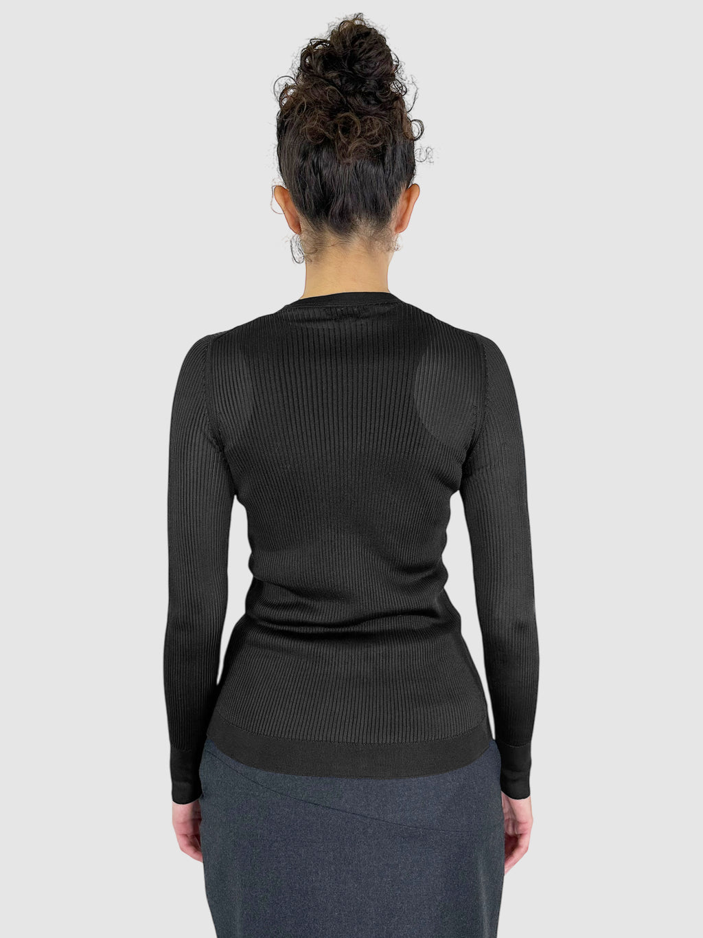 Sheer Ribbed Cardigan