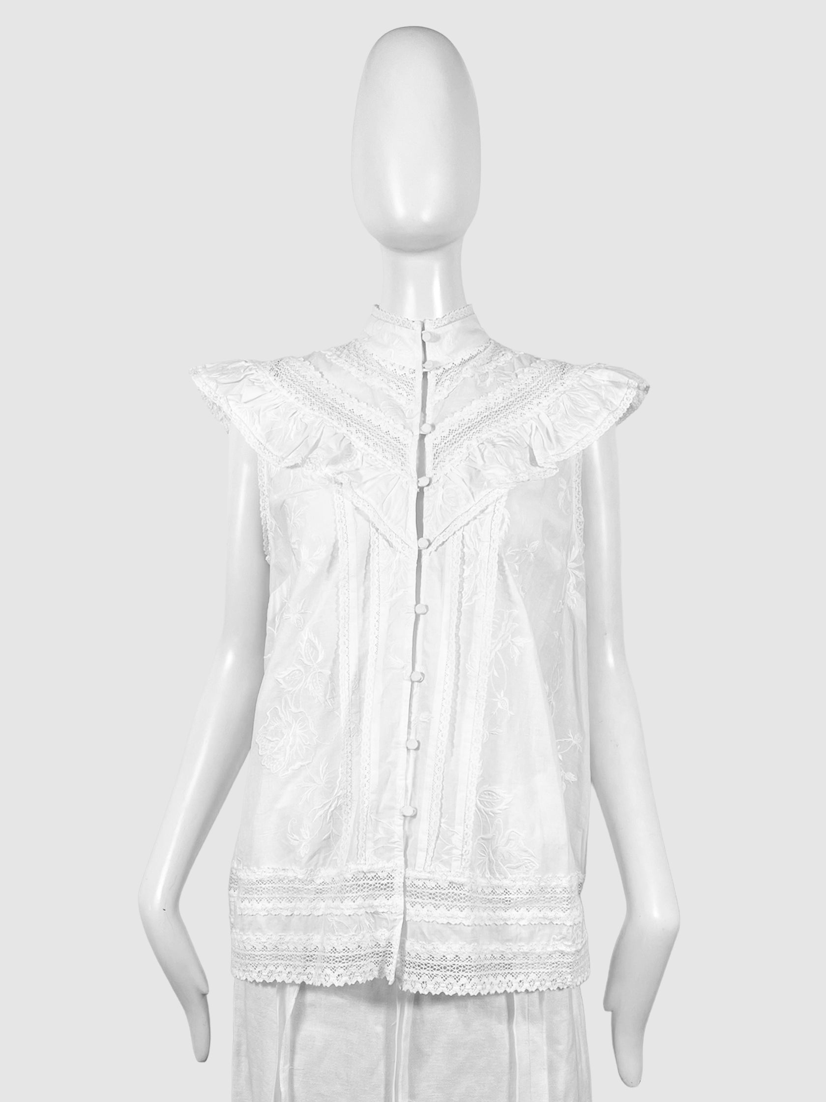 Tulsi Lace Sleeveless Top - Size 2