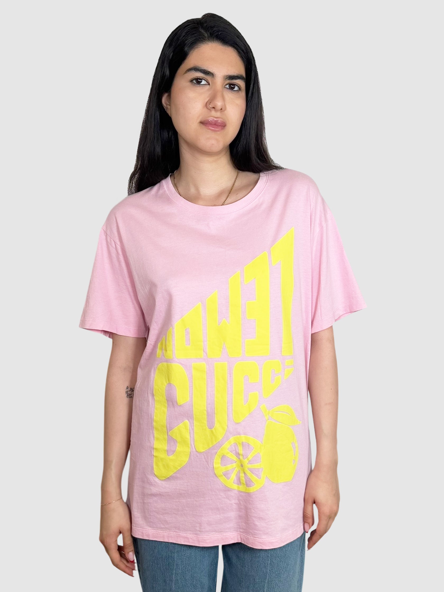 Lemon Gucci Graphic Top