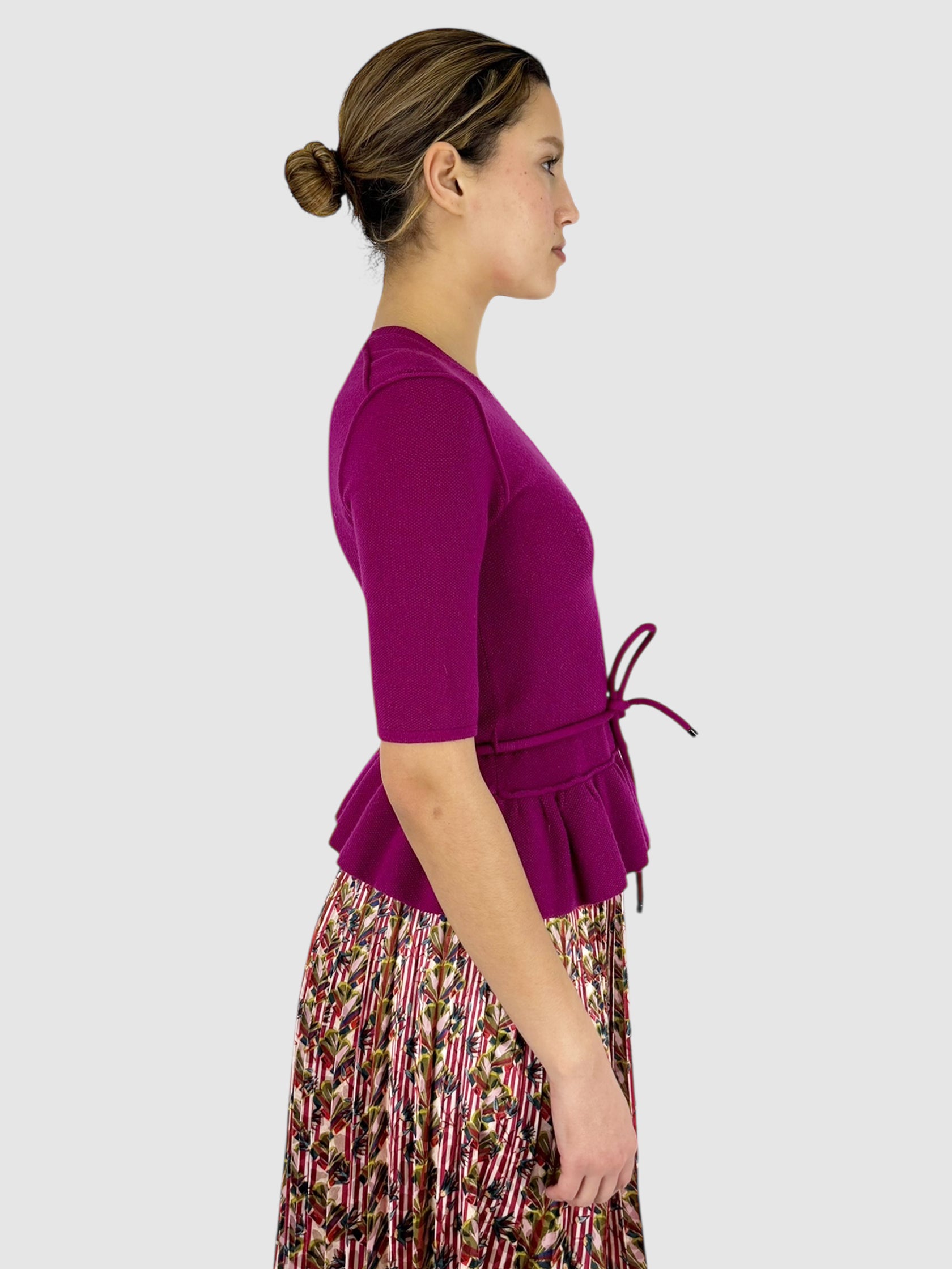 Knit Peplum Top