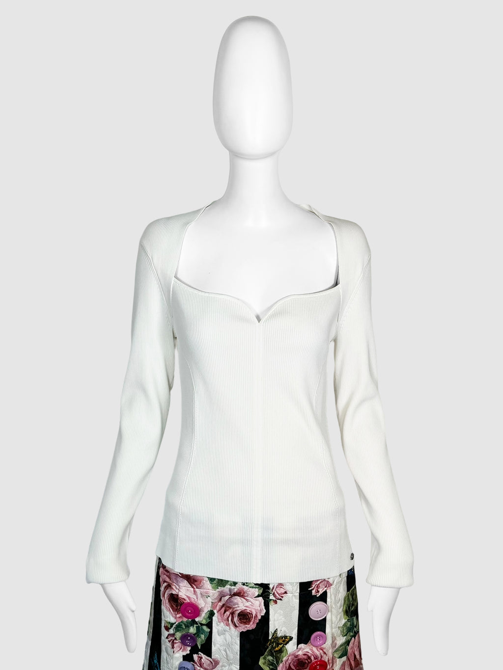 Stretchy Rib Knit Top - Size 4