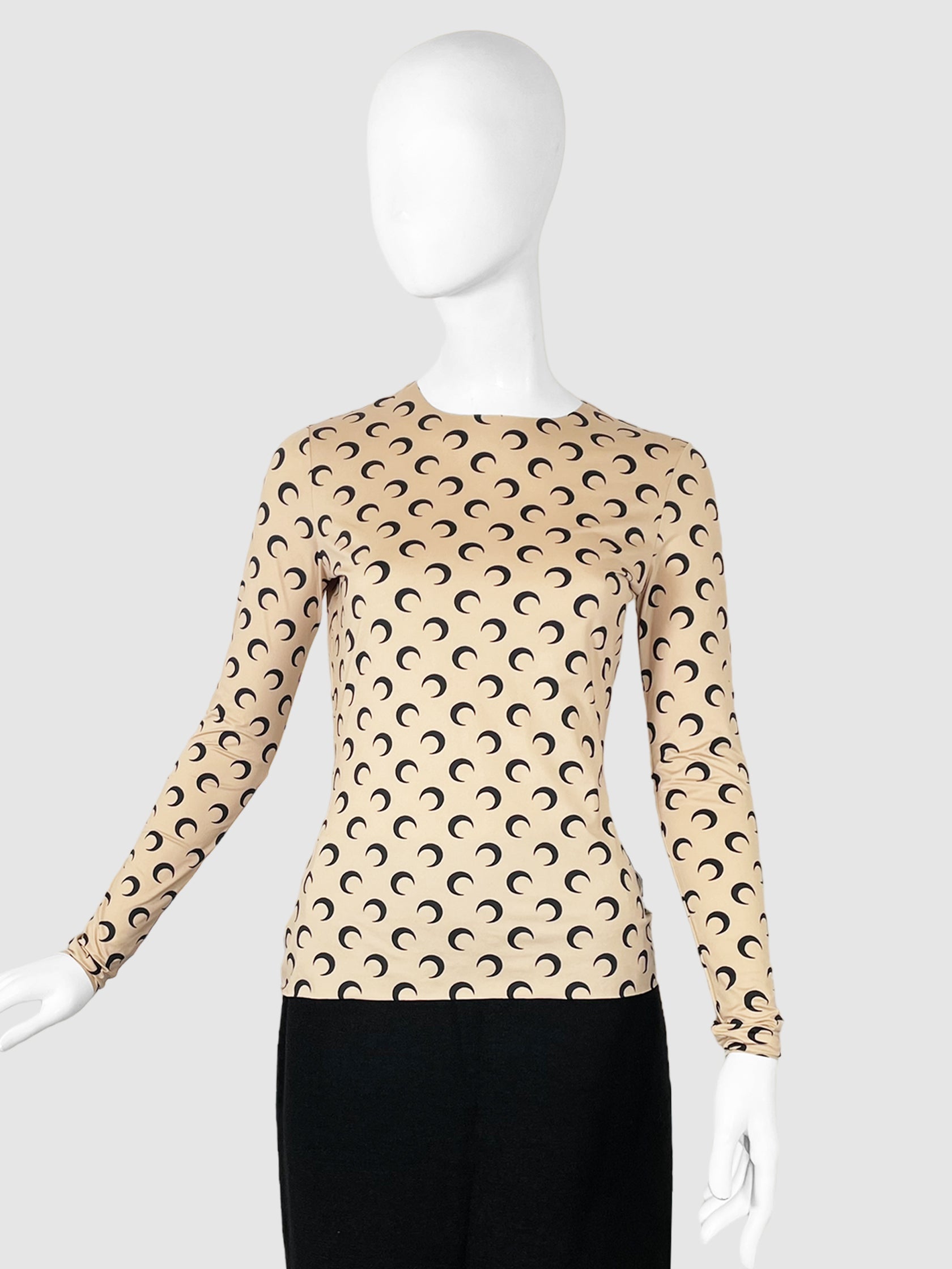 Marine Serre Second Skin Top and Gloves 2-Piece - Size XL