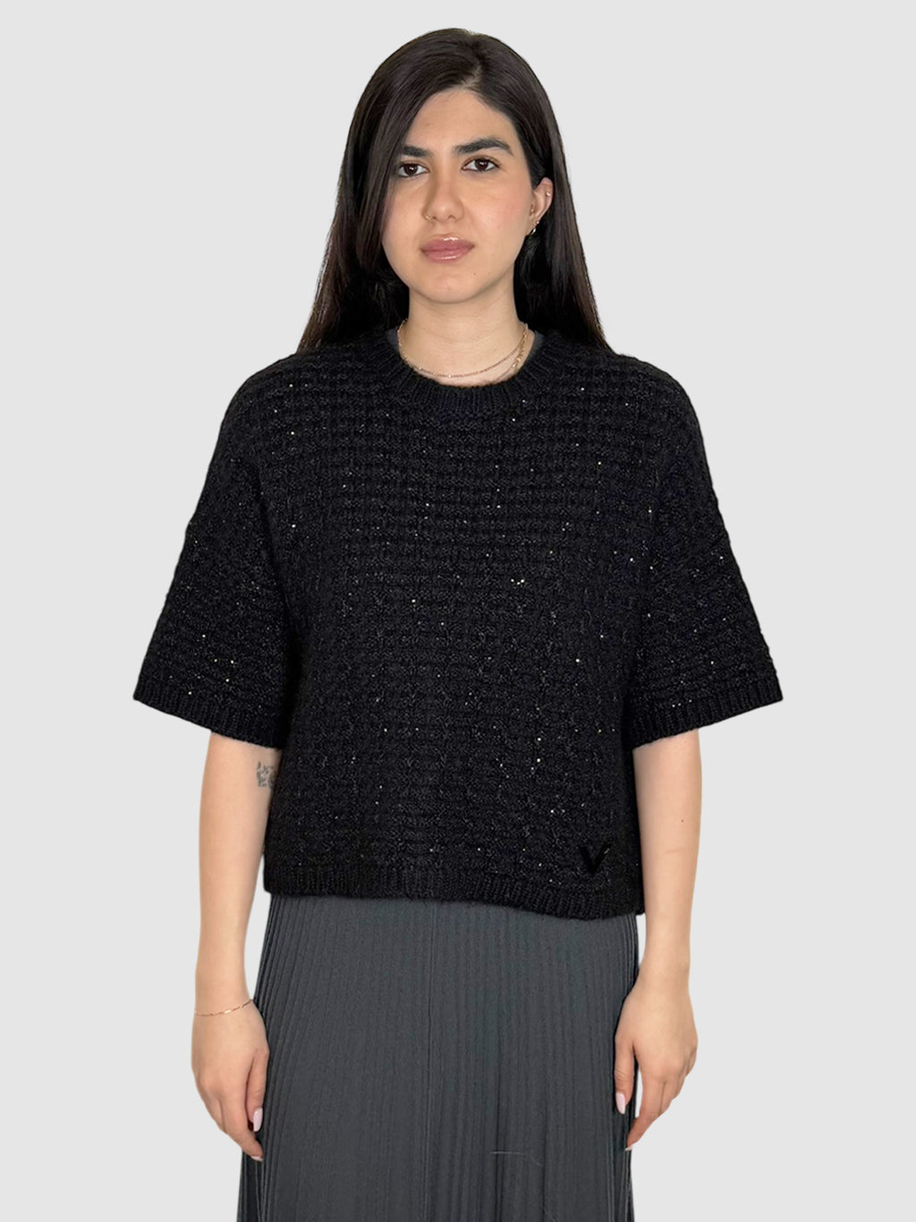 Knit Sequin Sweater