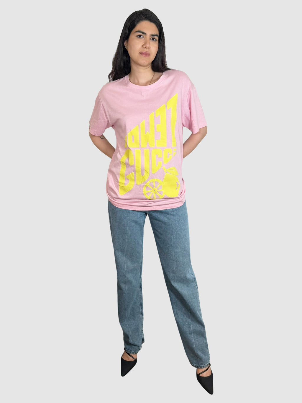 Lemon Gucci Graphic Top
