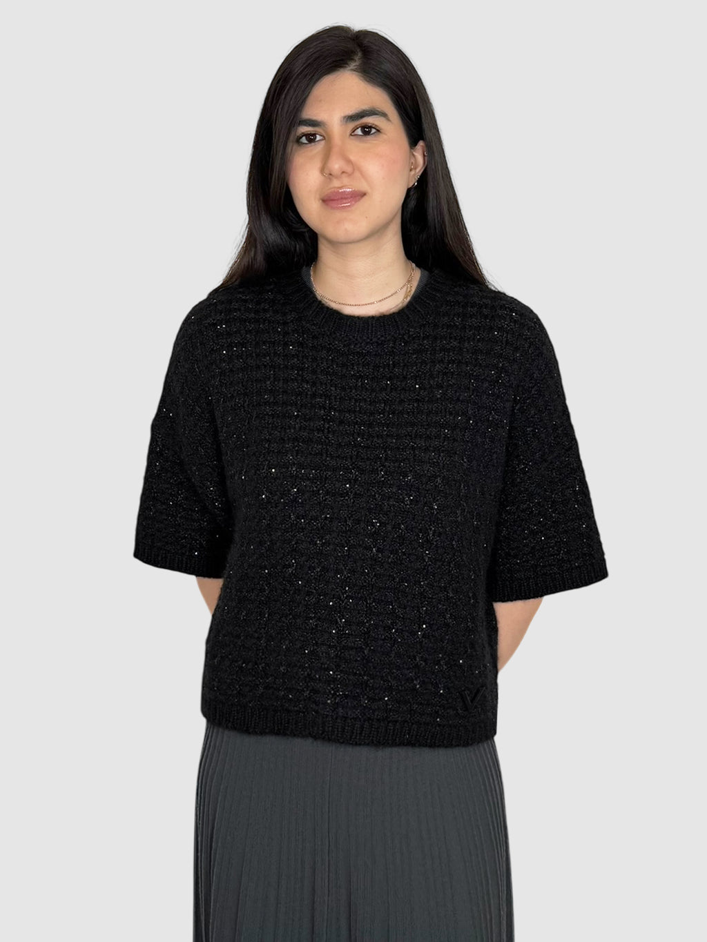 Knit Sequin Sweater