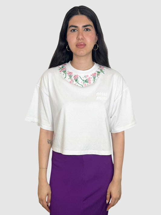 Beaded Flower Top