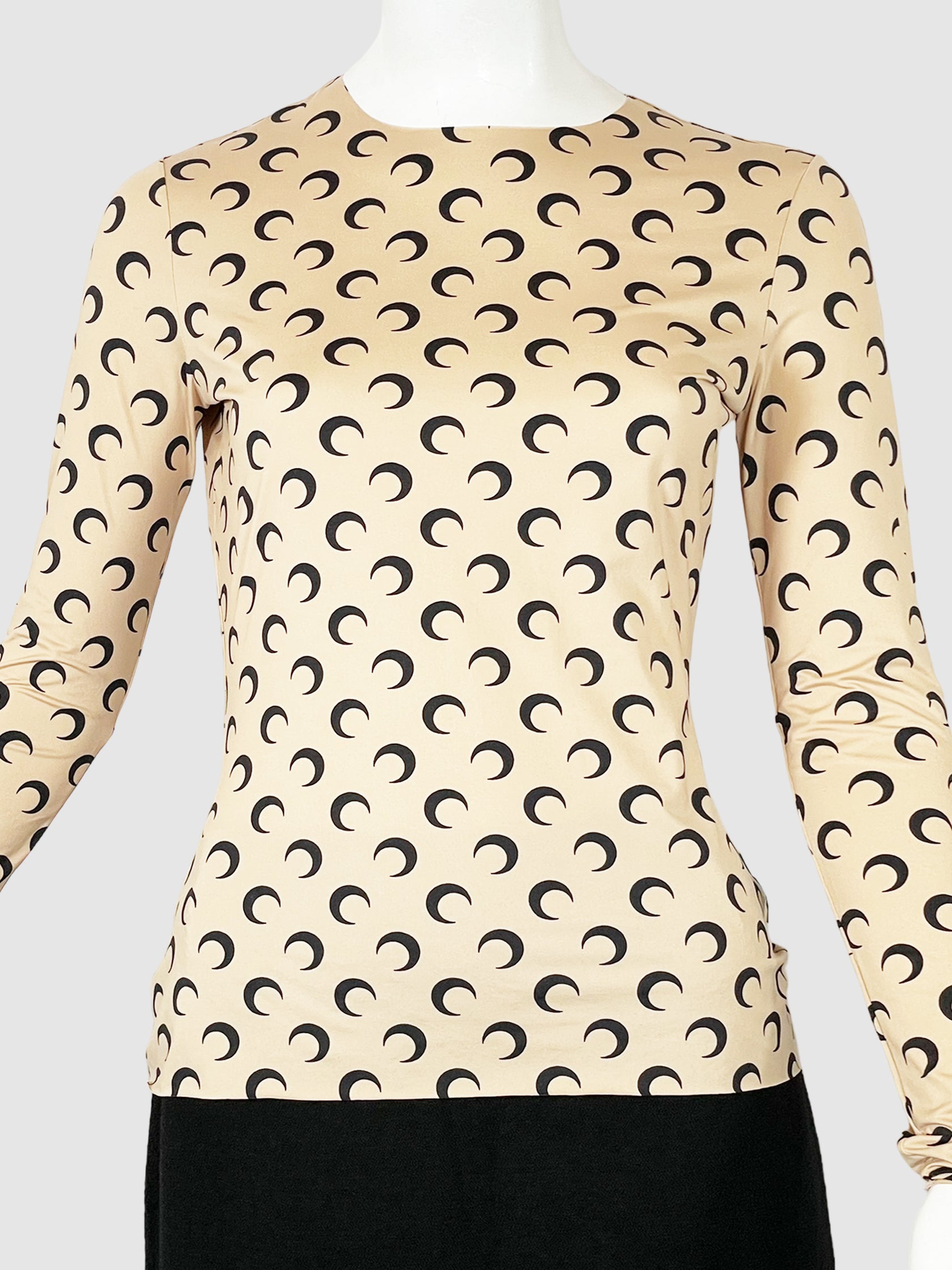 Marine Serre Second Skin Top and Gloves 2-Piece - Size XL