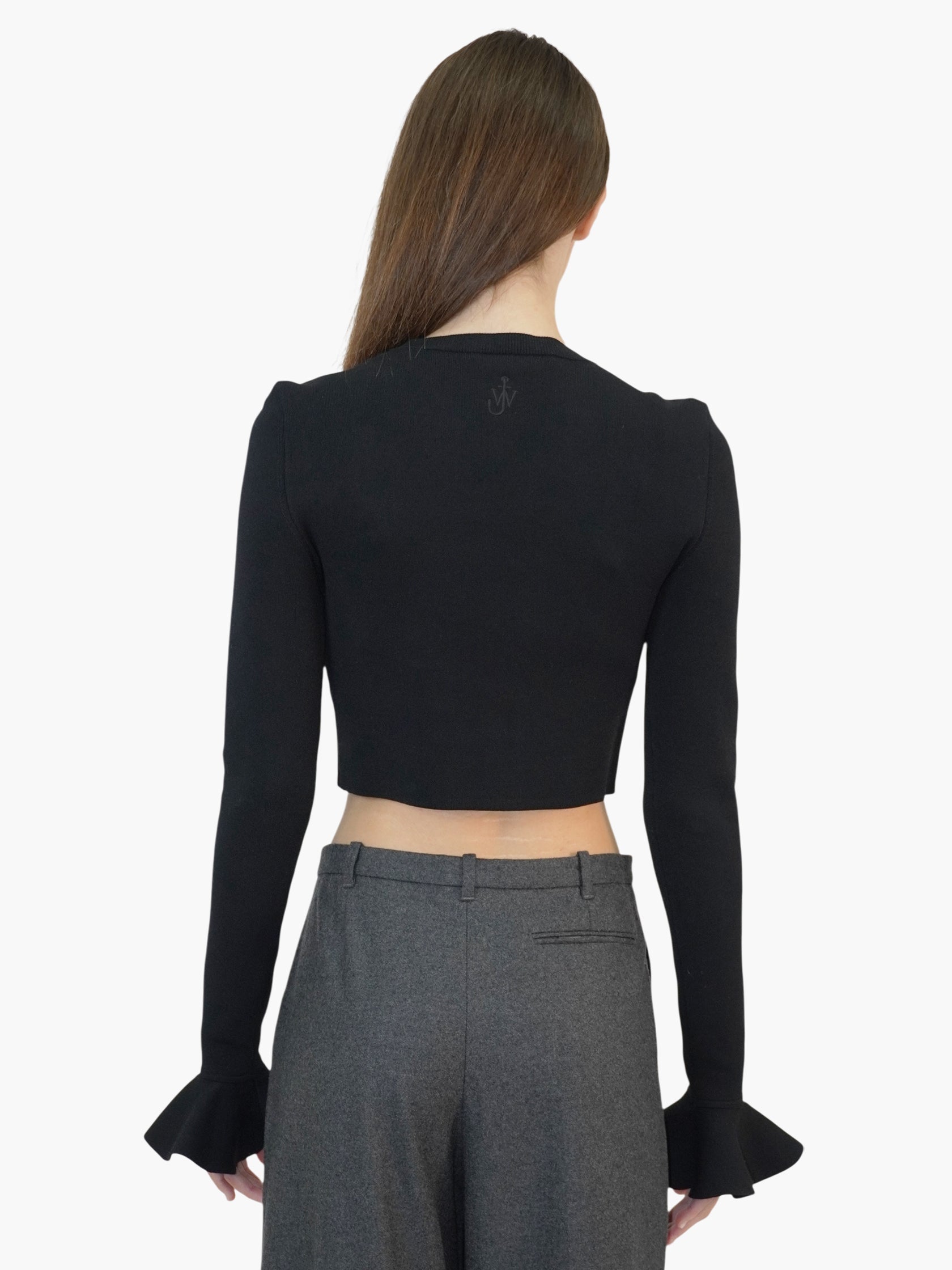 Cropped Ribbed Sweater