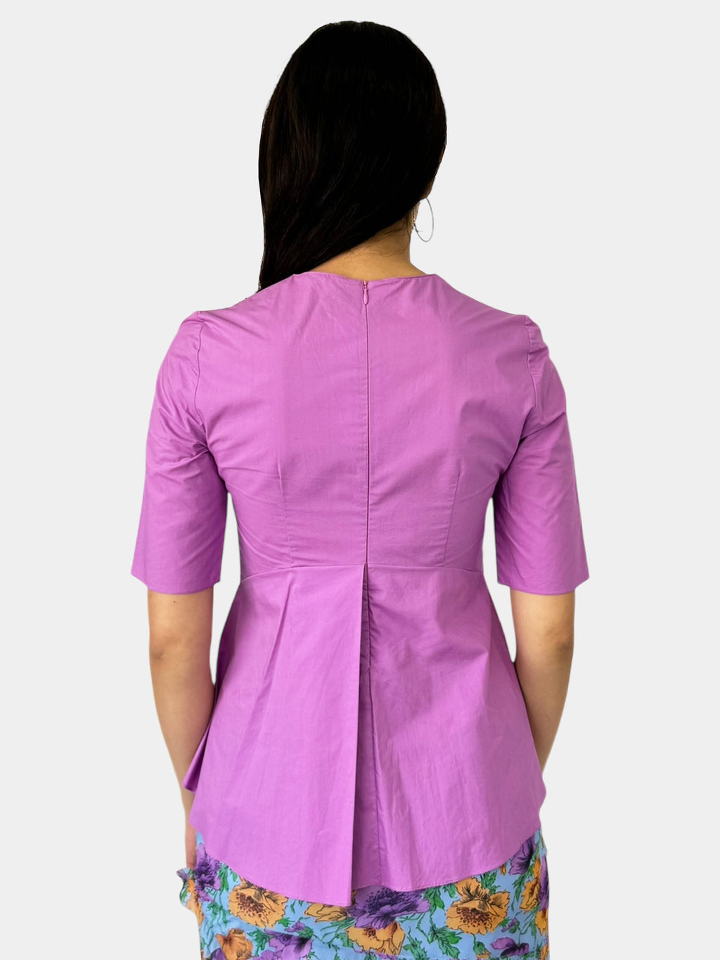 Short Sleeve Peplum Top