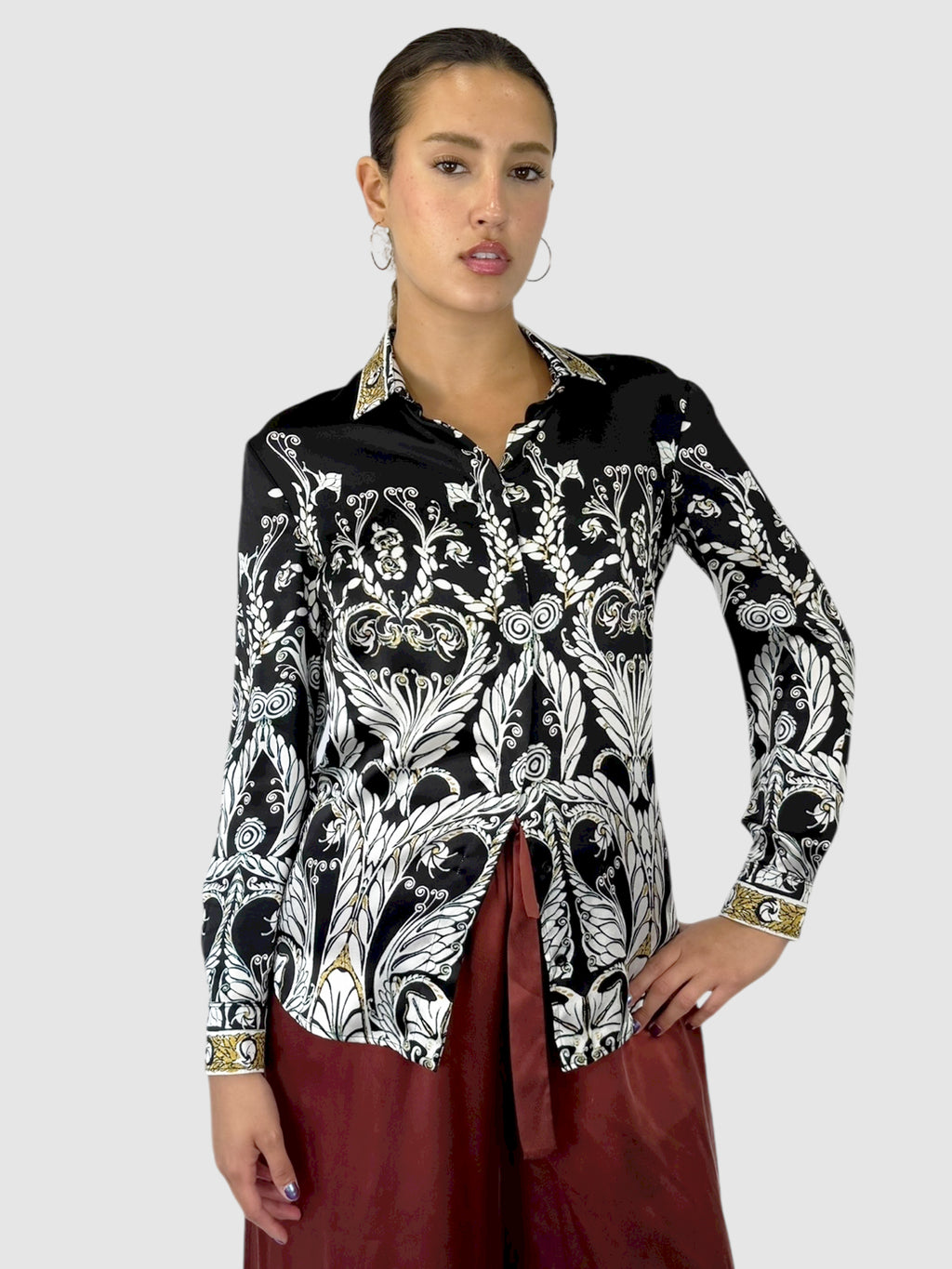 Printed Silk Top