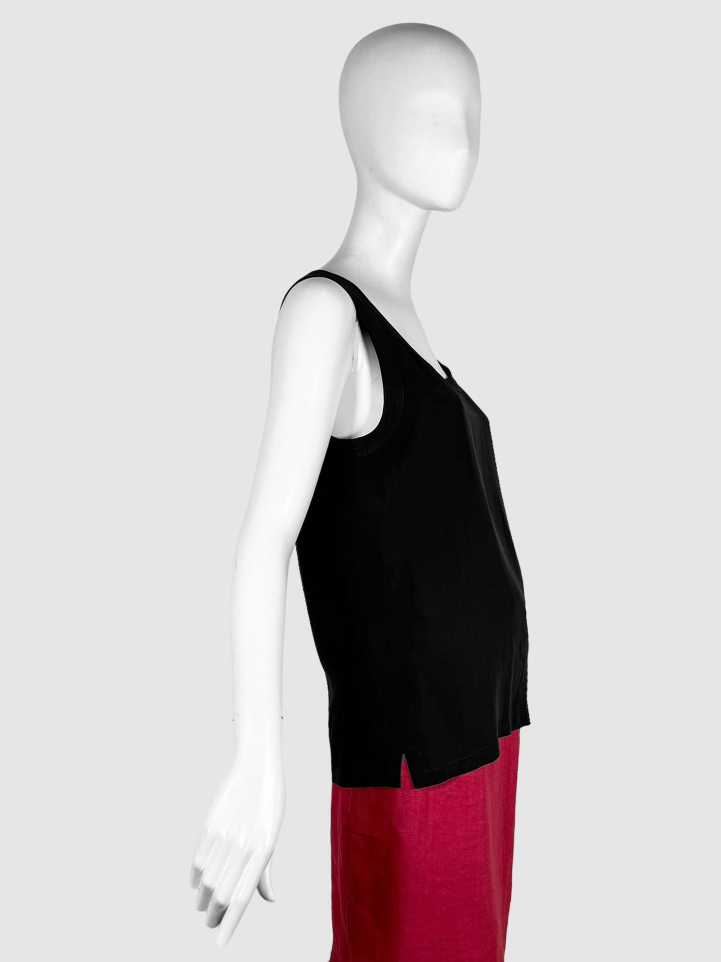 Sleeveless Silk Top - Size 38