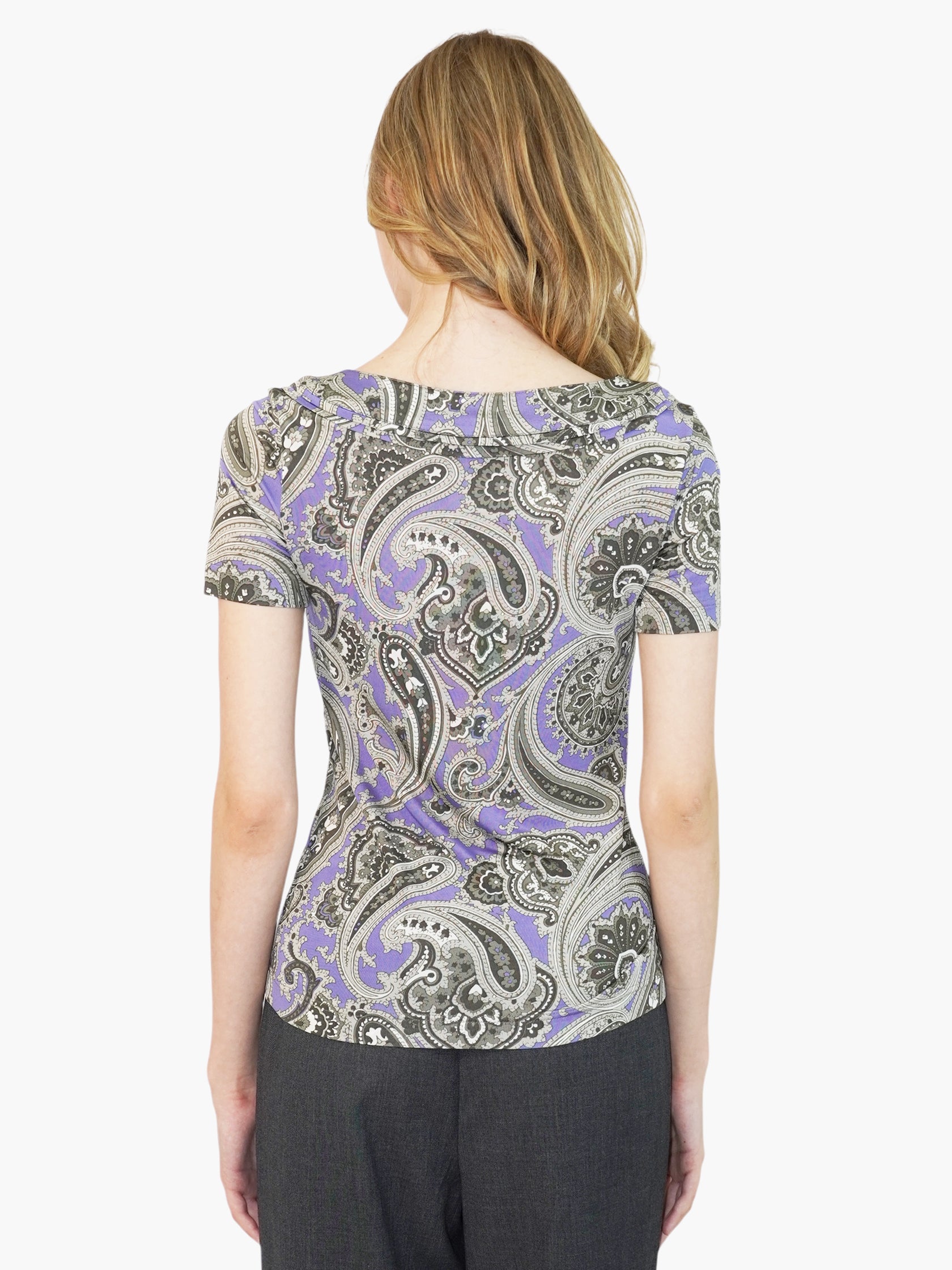 Paisley V-Neck Top