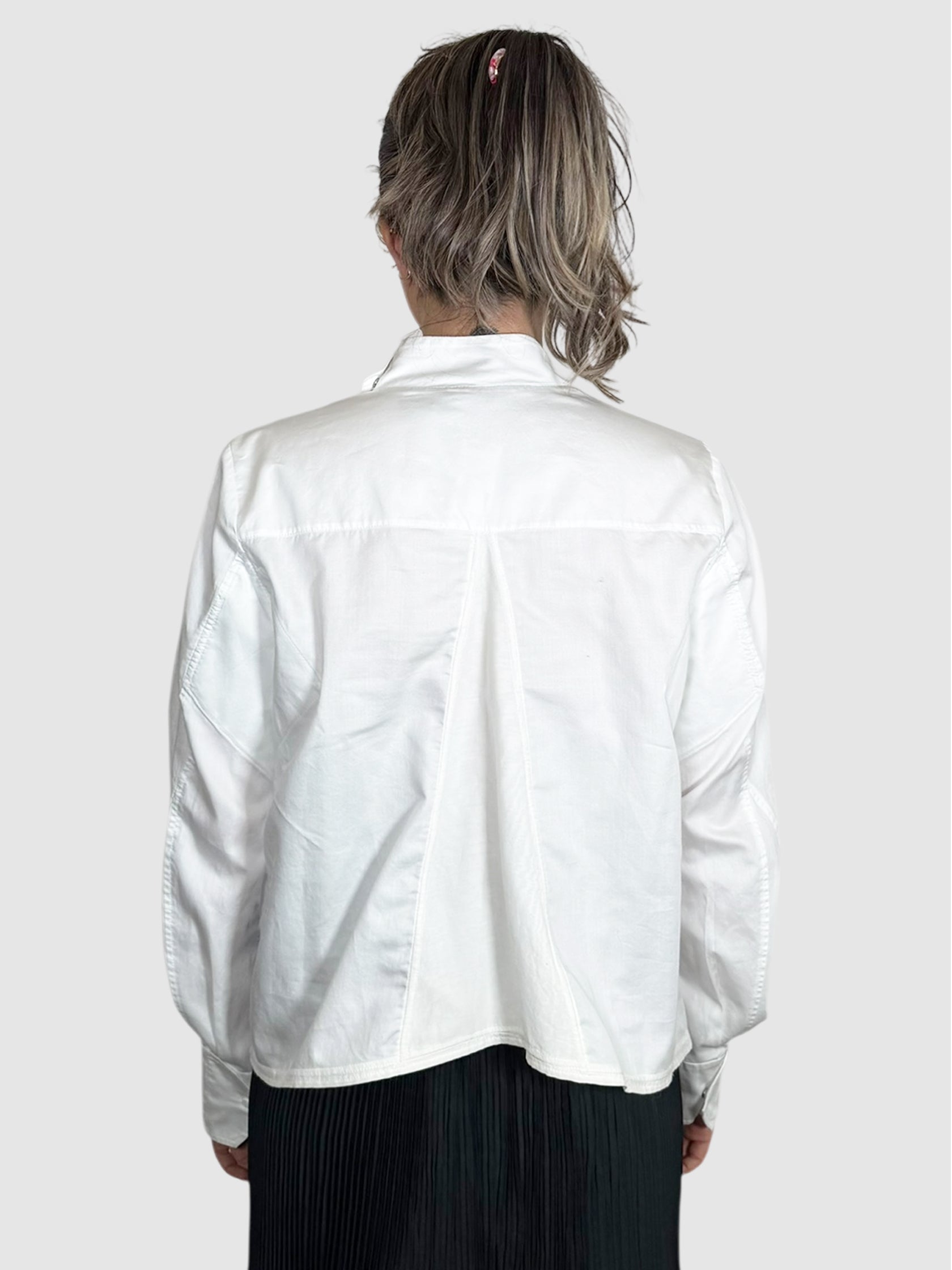 Asymmetrical Button-Up Top