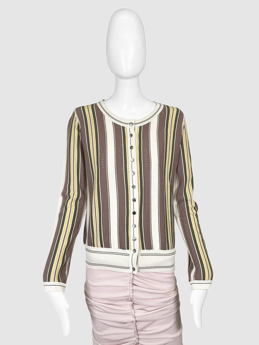 Victoire Stripped Cardigan - Size L