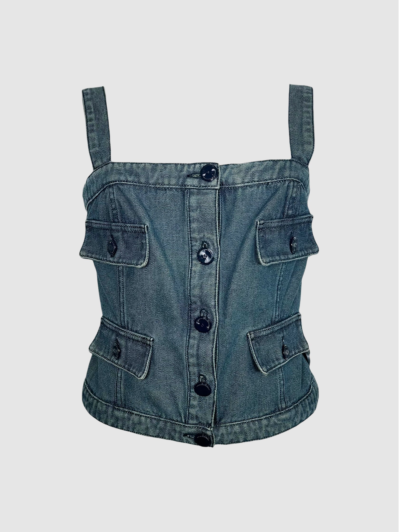 2001 Denim Corset Top