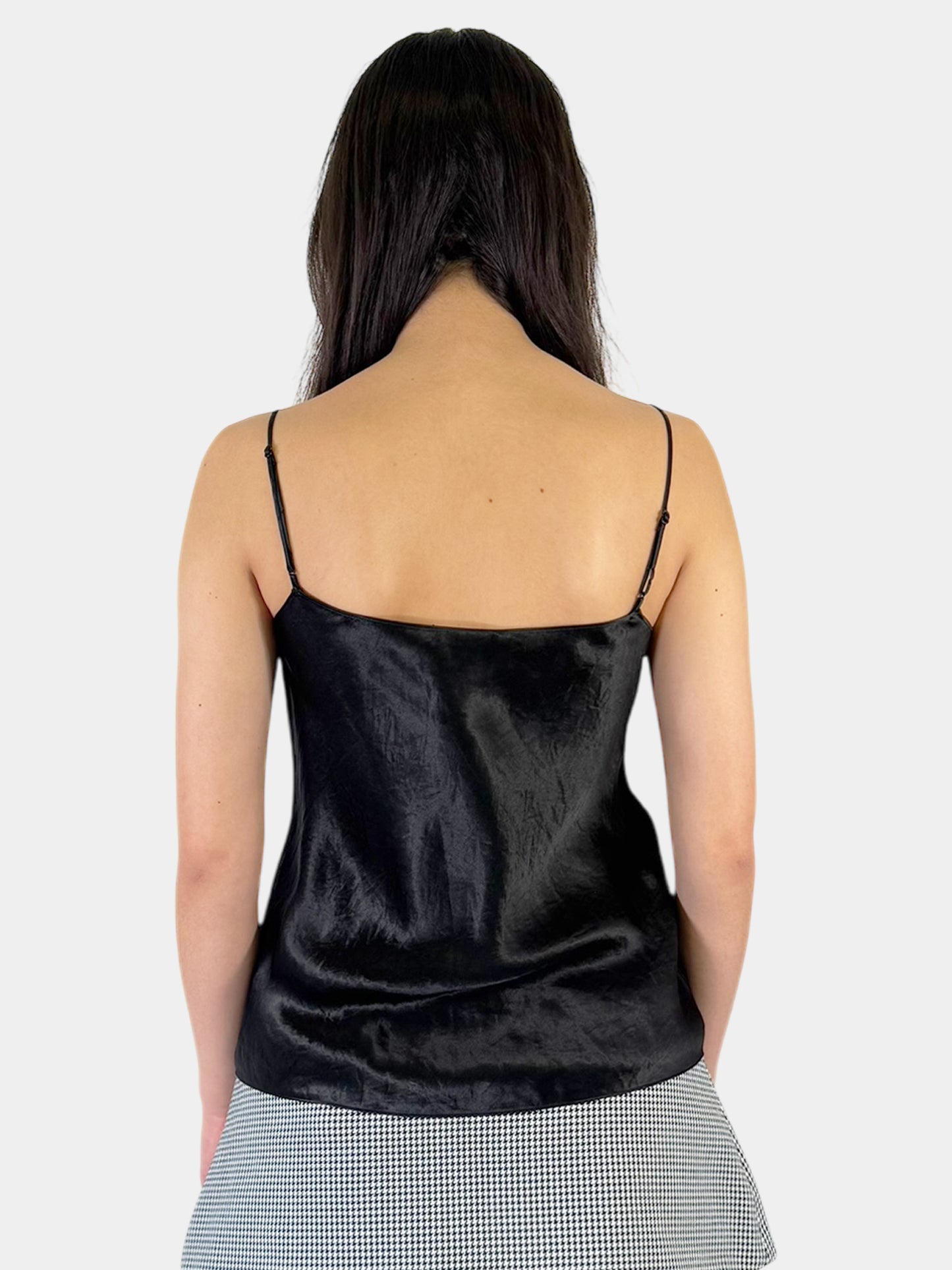 Strappy Satin Tank Top - Size S