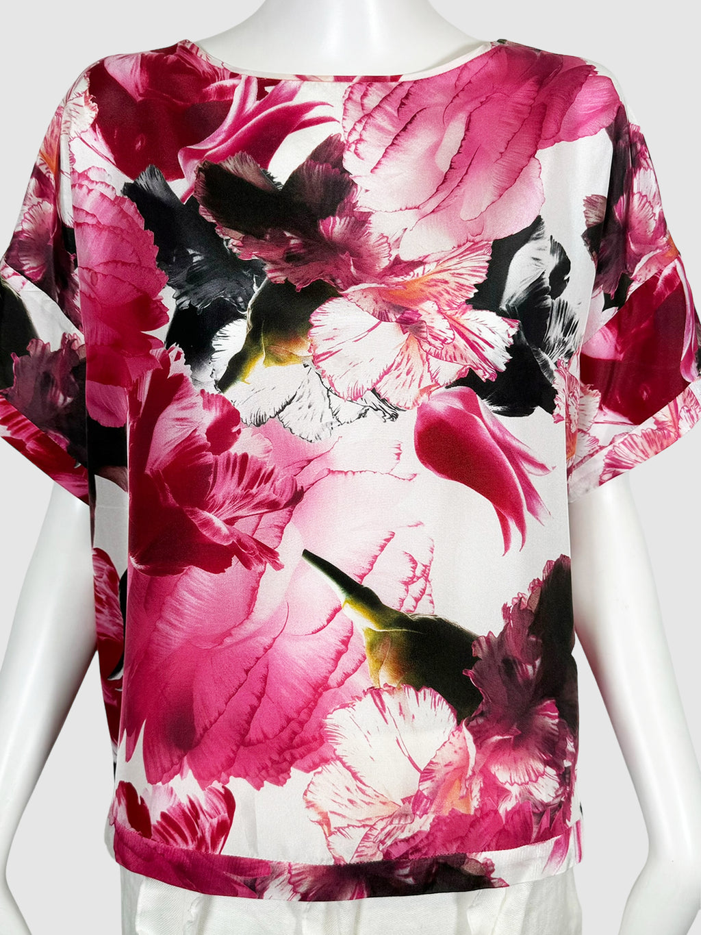Floral Short Sleeve Top - Size 12